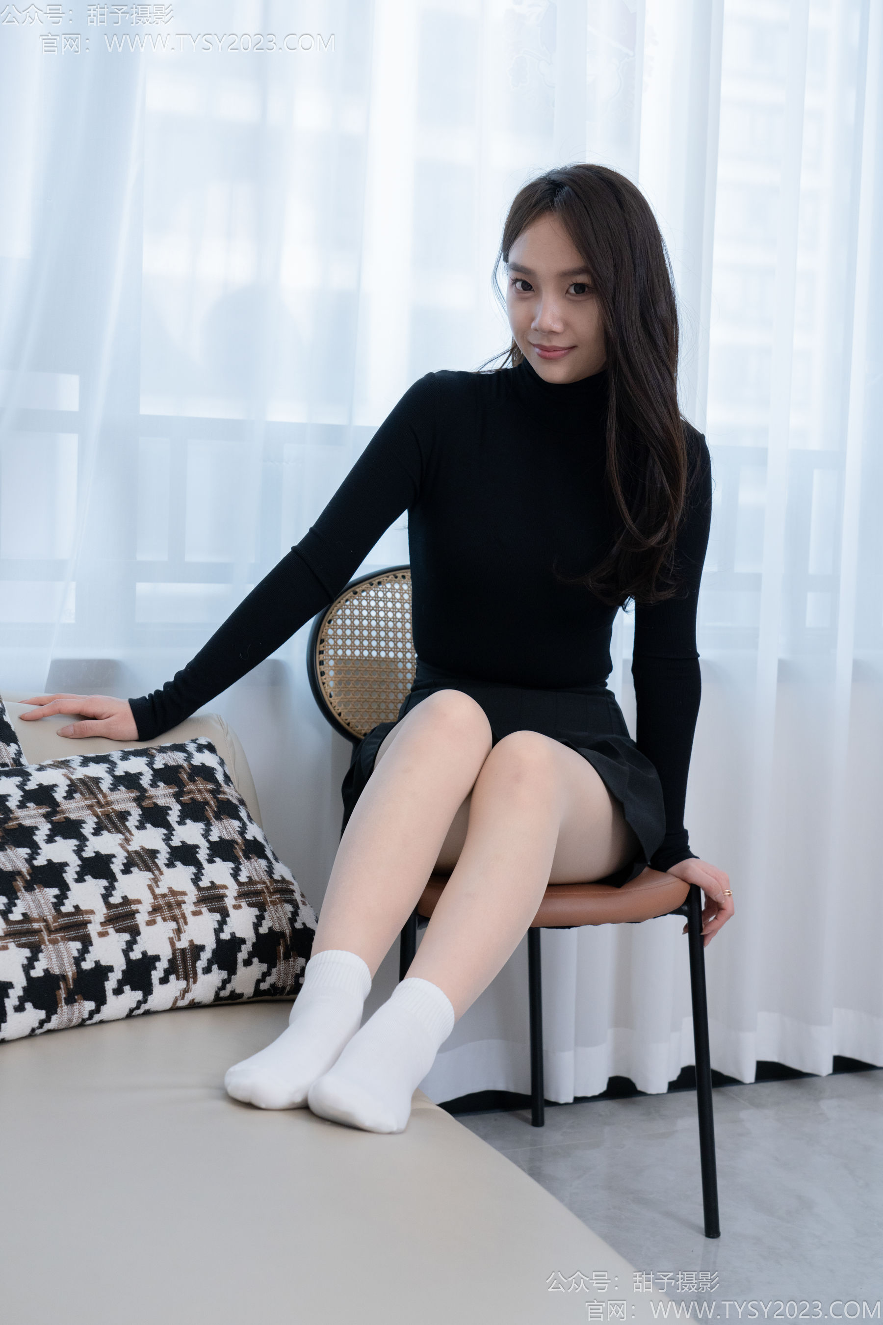 甜予摄影 No.191 贝壳 - 皮鞋、白棉袜、薄肉丝/(135P)