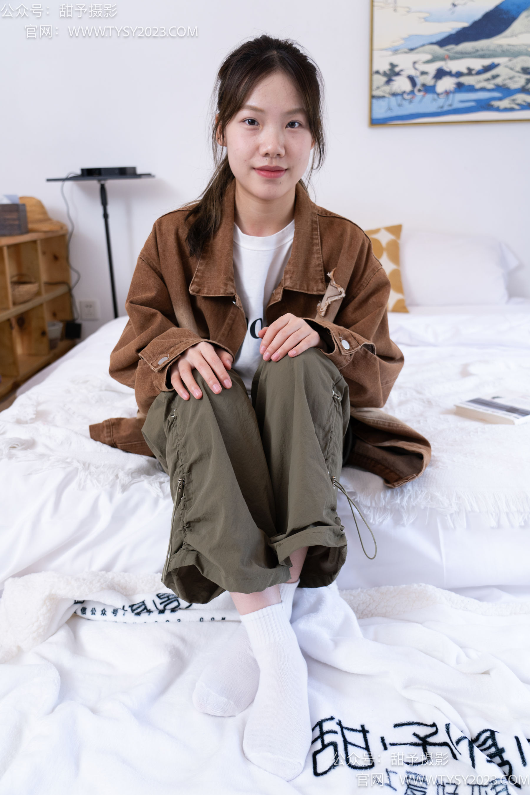 甜予摄影 No.161 双双 - 板鞋、白棉袜、裸足/(130P)