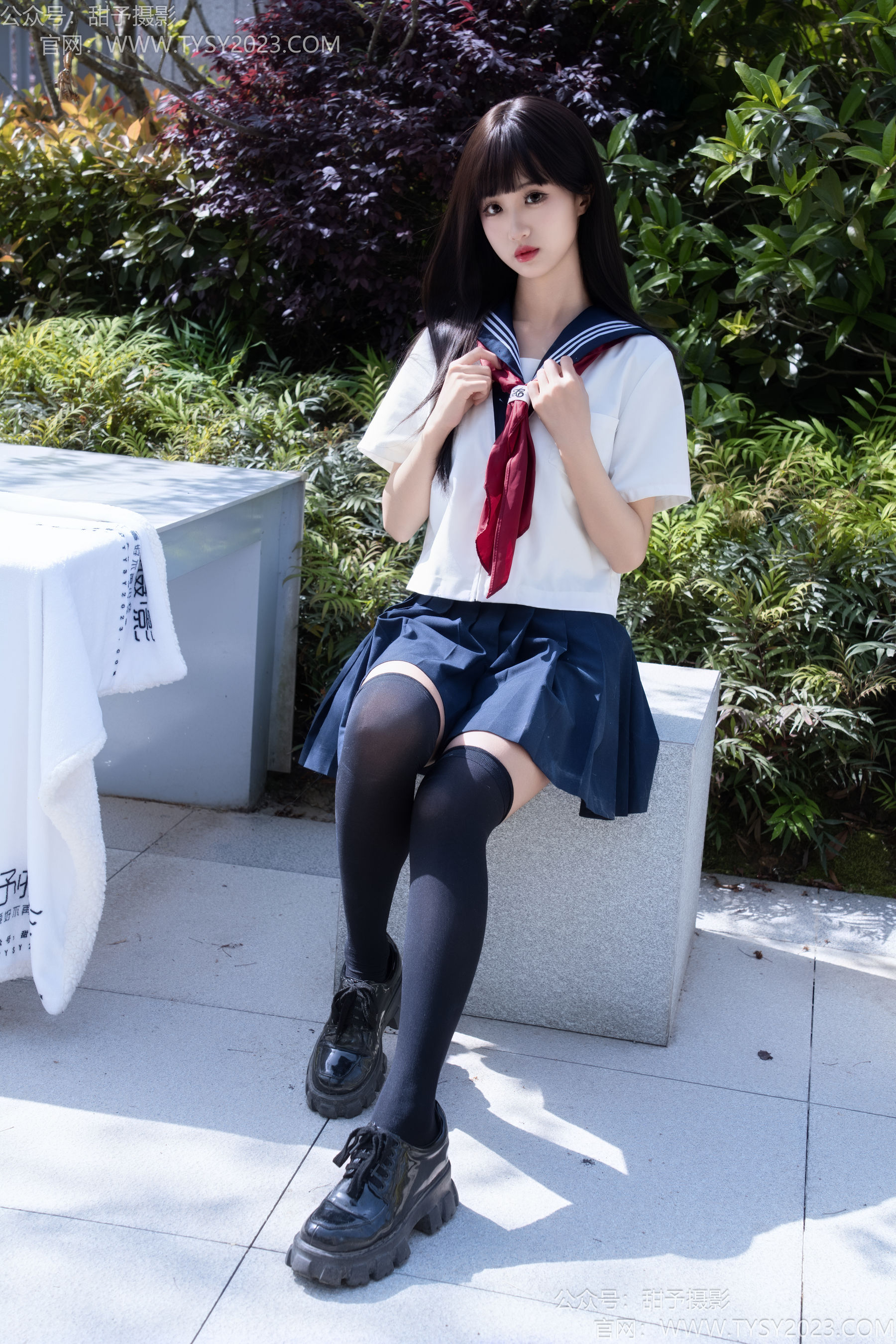 甜予摄影 No.193 小甜桃 - 皮鞋、大腿袜、裸足/(129P)