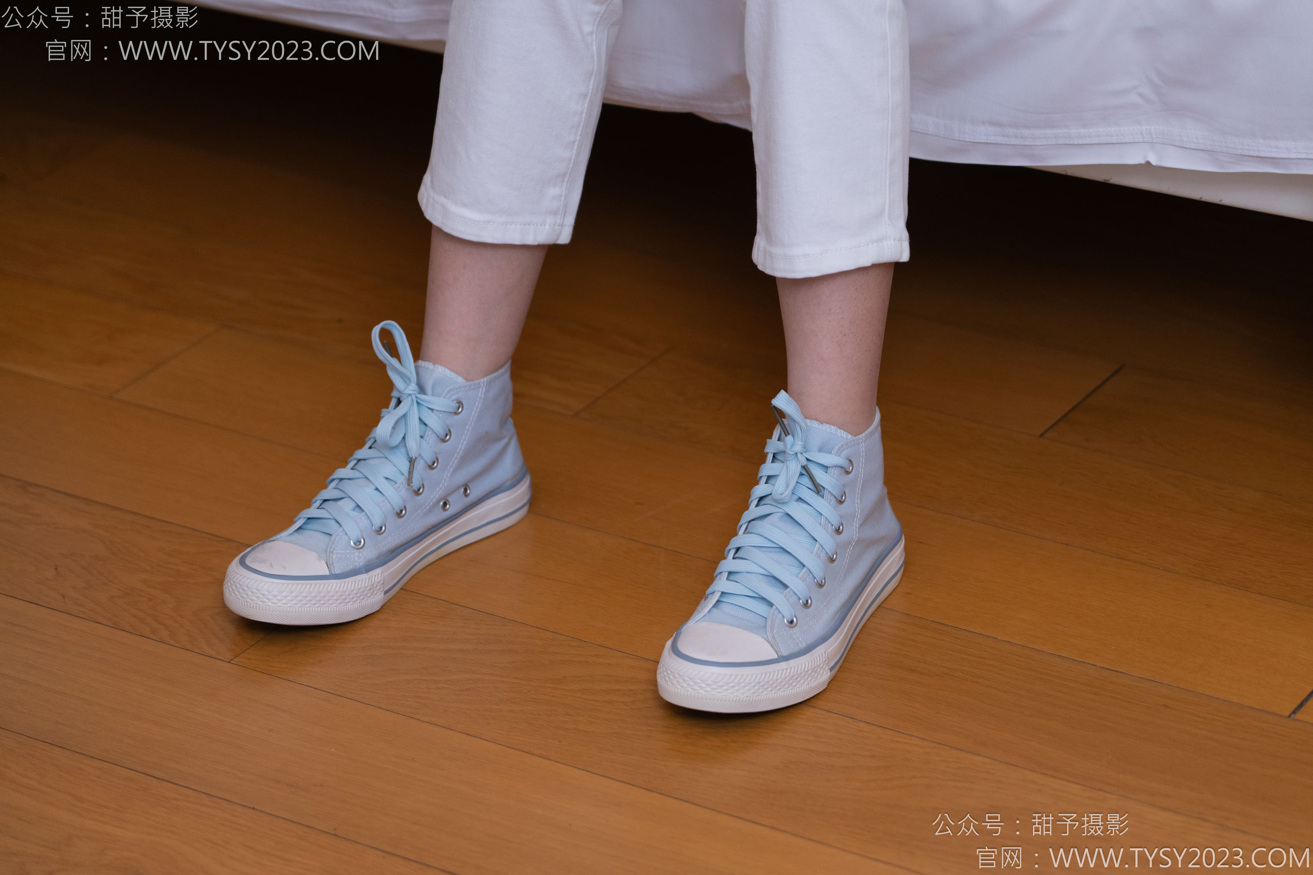 甜予摄影 No.171 璇璇 - 帆布鞋、白棉袜、抖腿剧情/(151P)