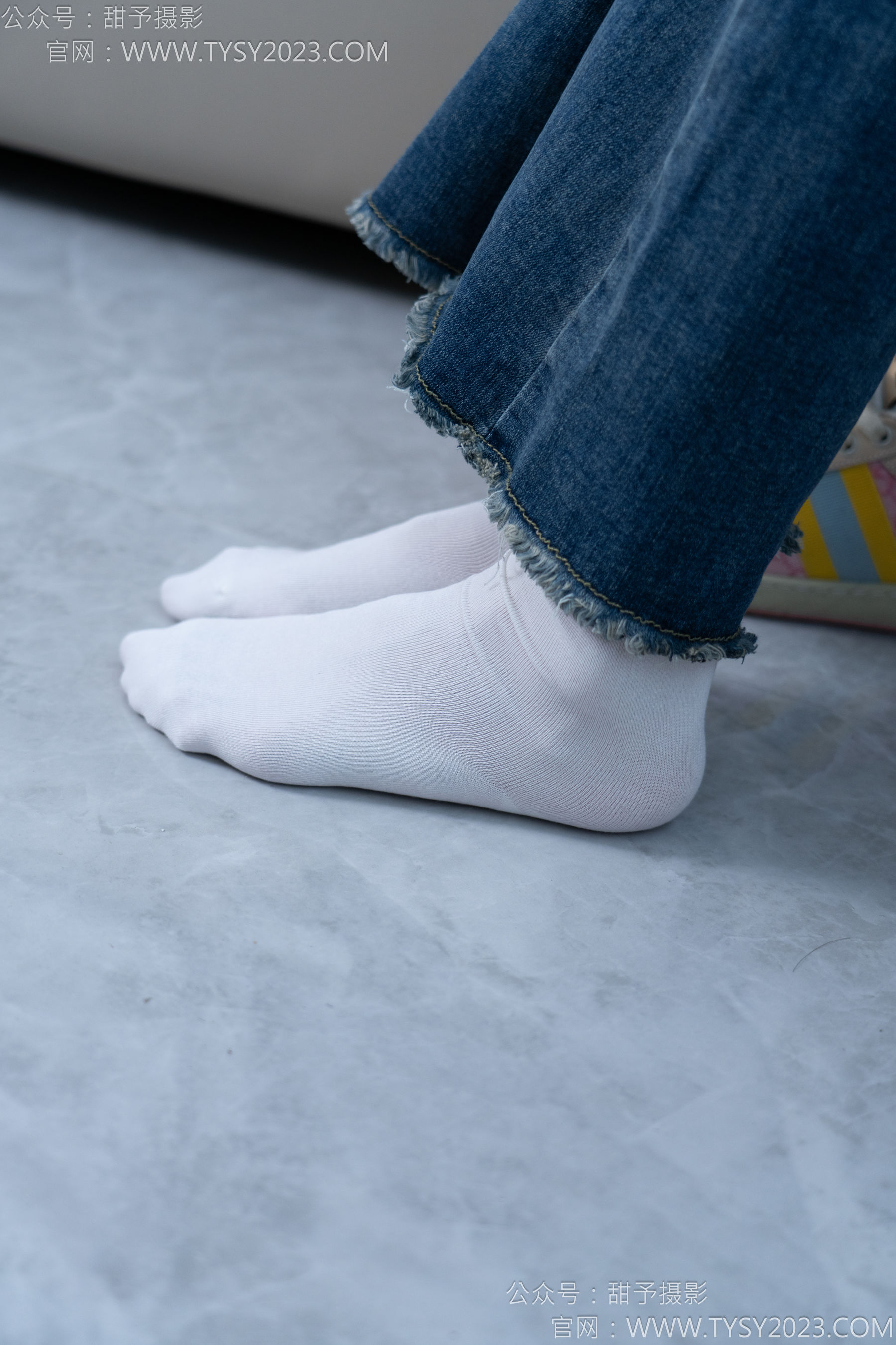 甜予摄影 No.170 珞珞 - 板鞋、白棉袜、裸足/(130P)