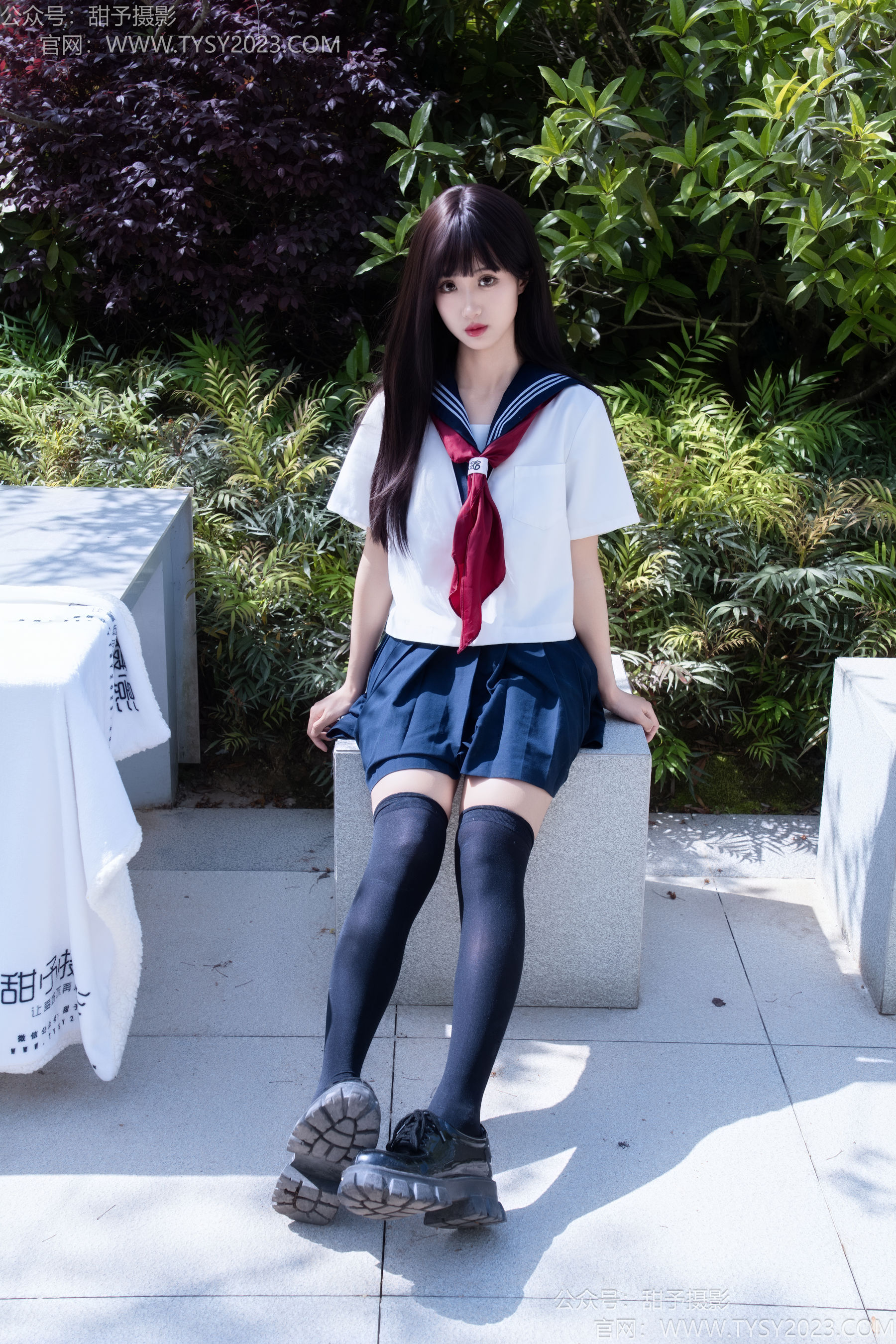 甜予摄影 No.193 小甜桃 - 皮鞋、大腿袜、裸足/(129P)