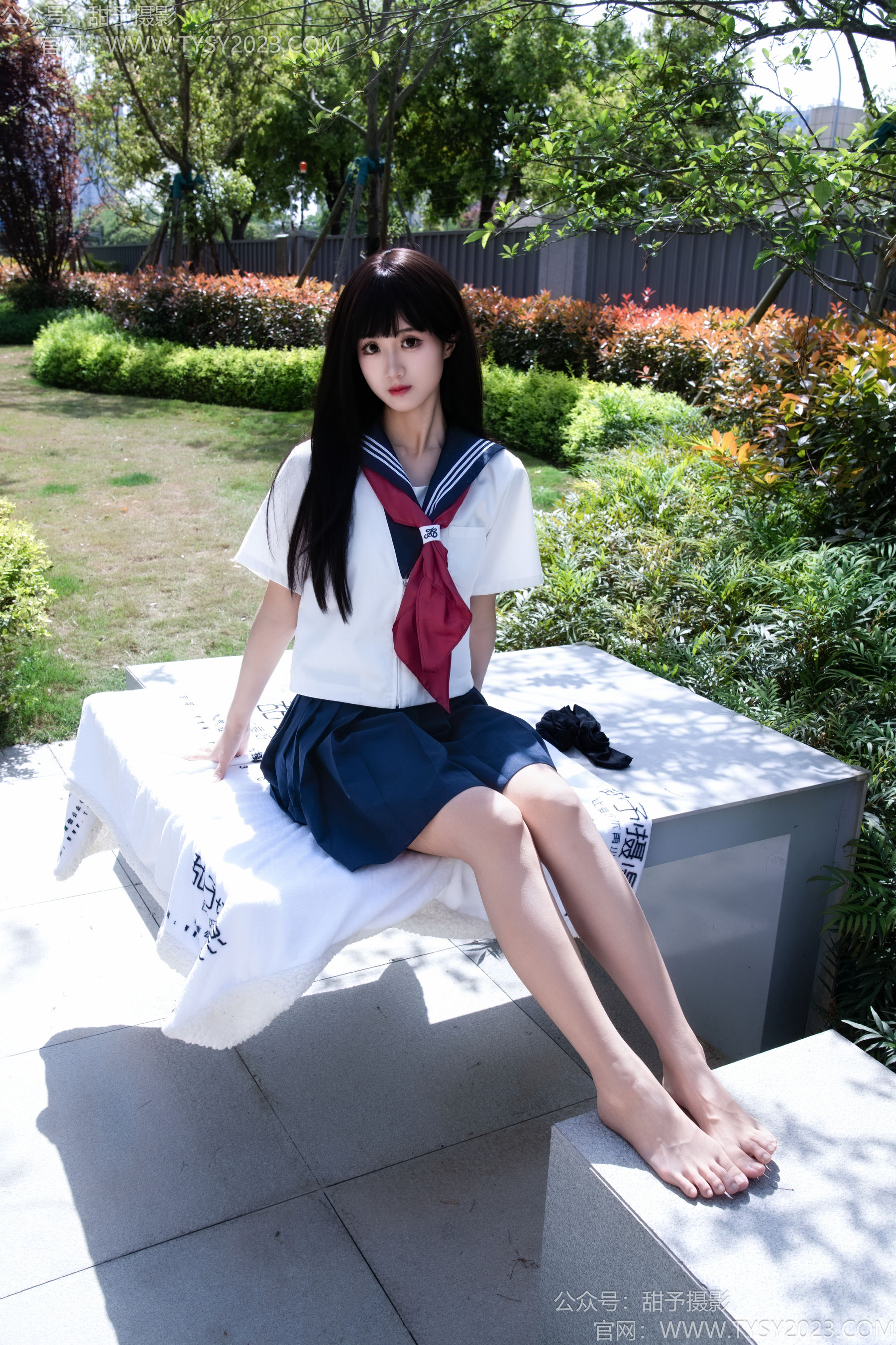 甜予摄影 No.193 小甜桃 - 皮鞋、大腿袜、裸足/(129P)