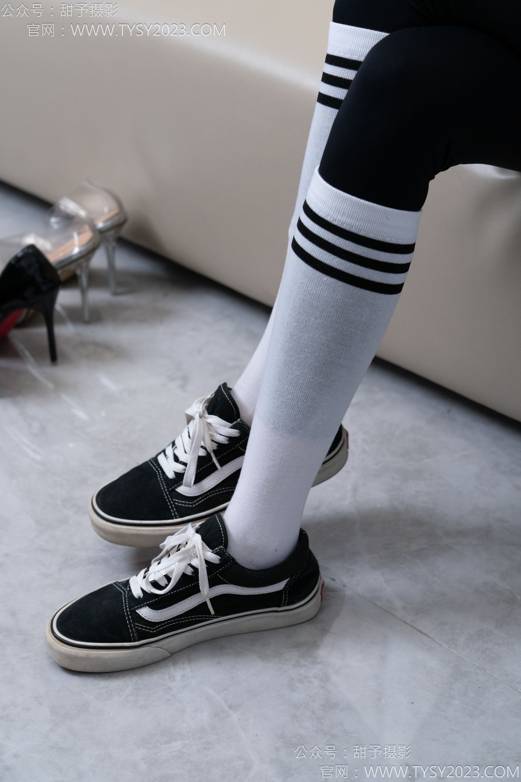 甜予摄影 No.179 珞珞 - 高跟鞋、板鞋、人字拖、白棉袜/(129P)