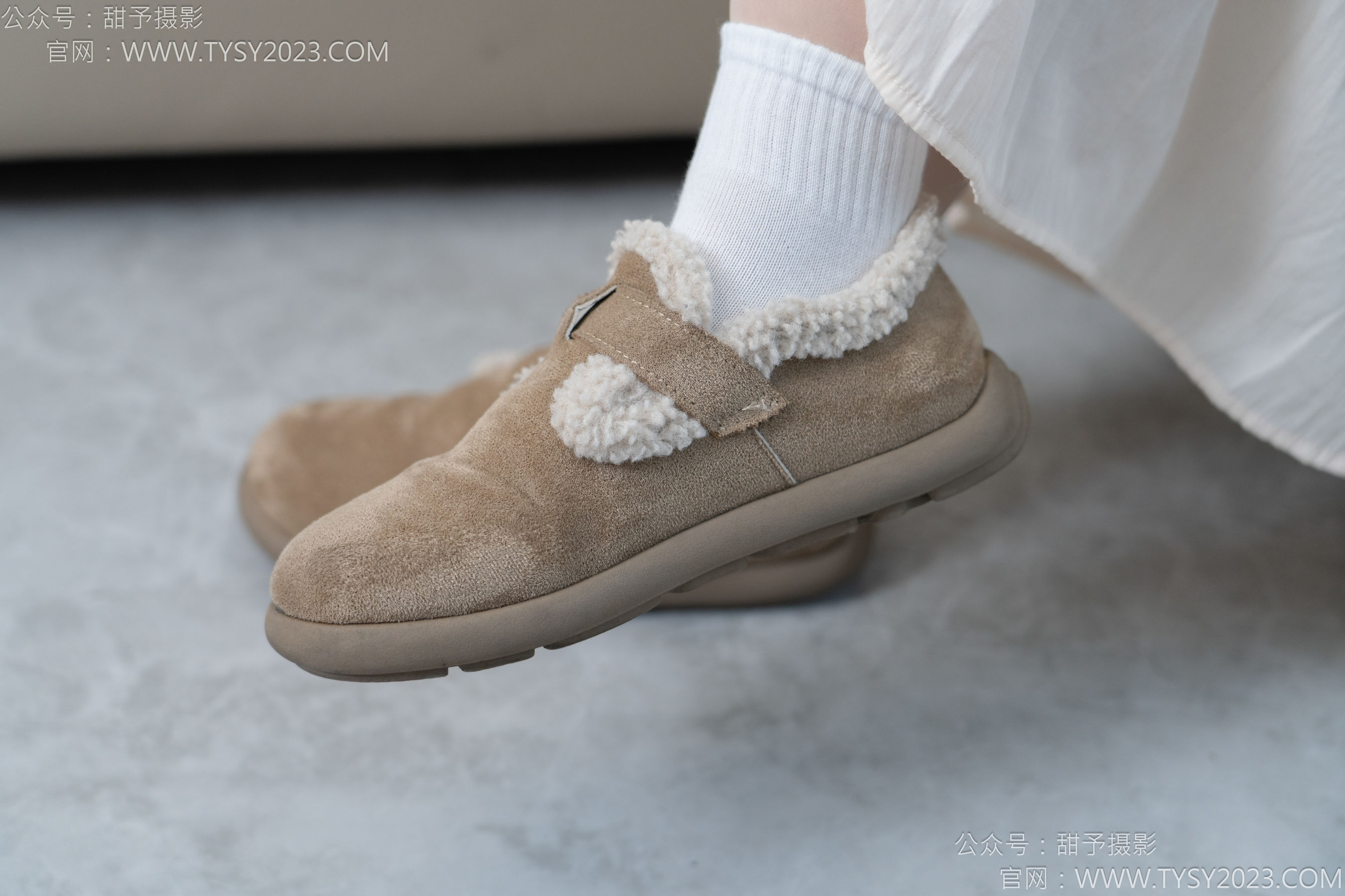 甜予摄影 No.173 小葵 - 棉鞋、白棉袜、薄肉丝/(135P)