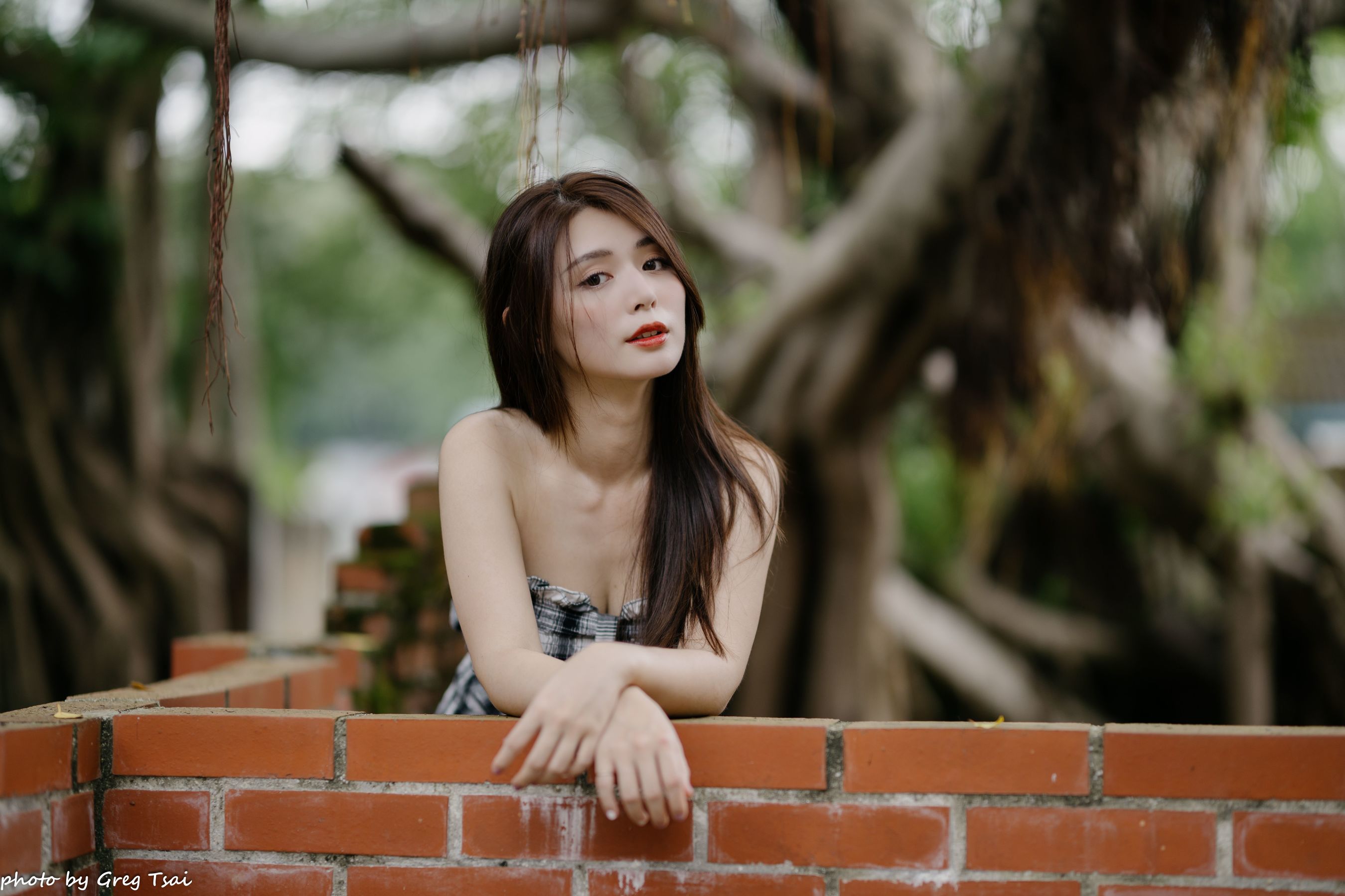 筱筱 - 桃园 格子裙/(119P)