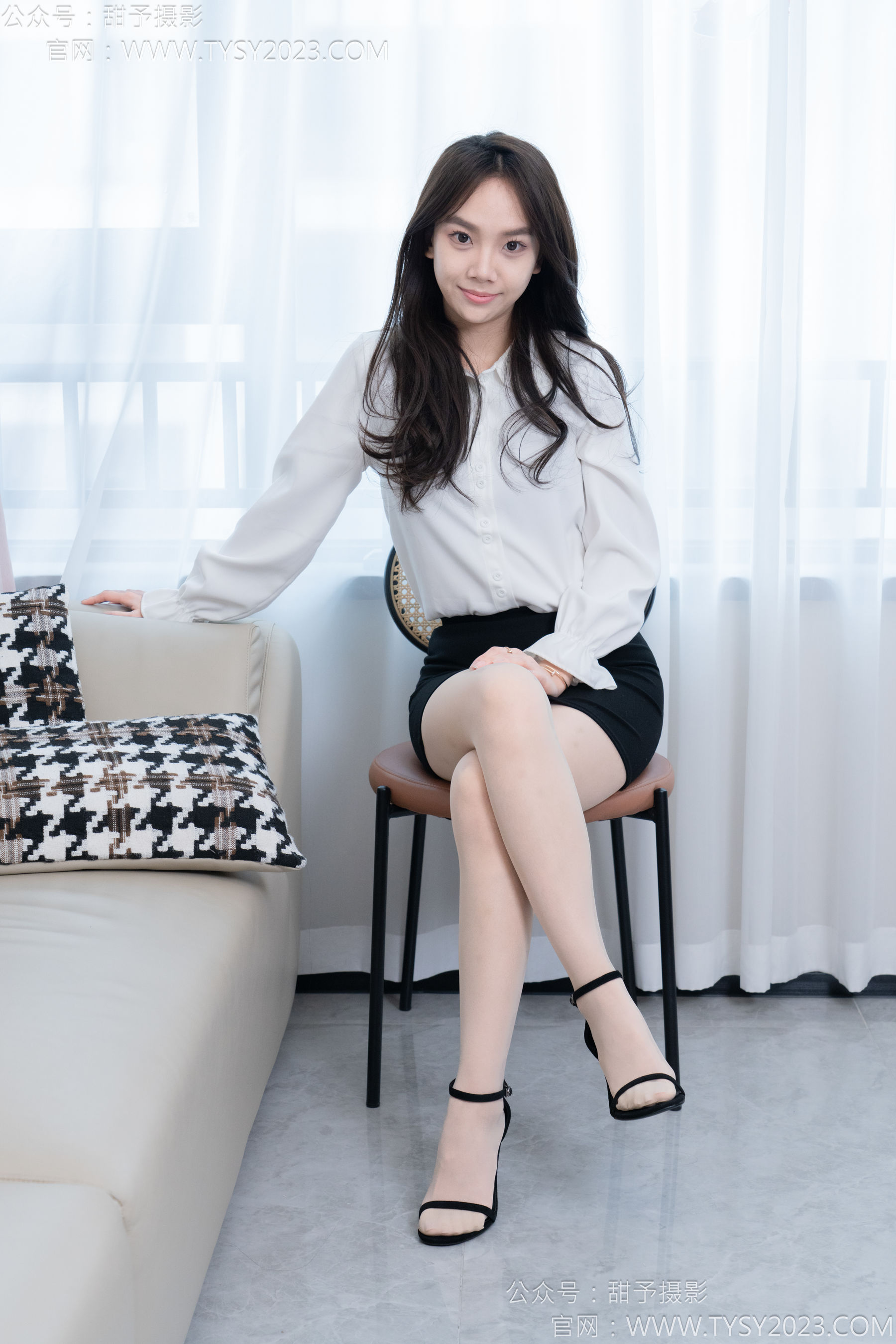 甜予摄影 No.188 贝壳 - 透明高跟、高跟鞋、薄肉丝、薄黑丝、裸足/(148P)