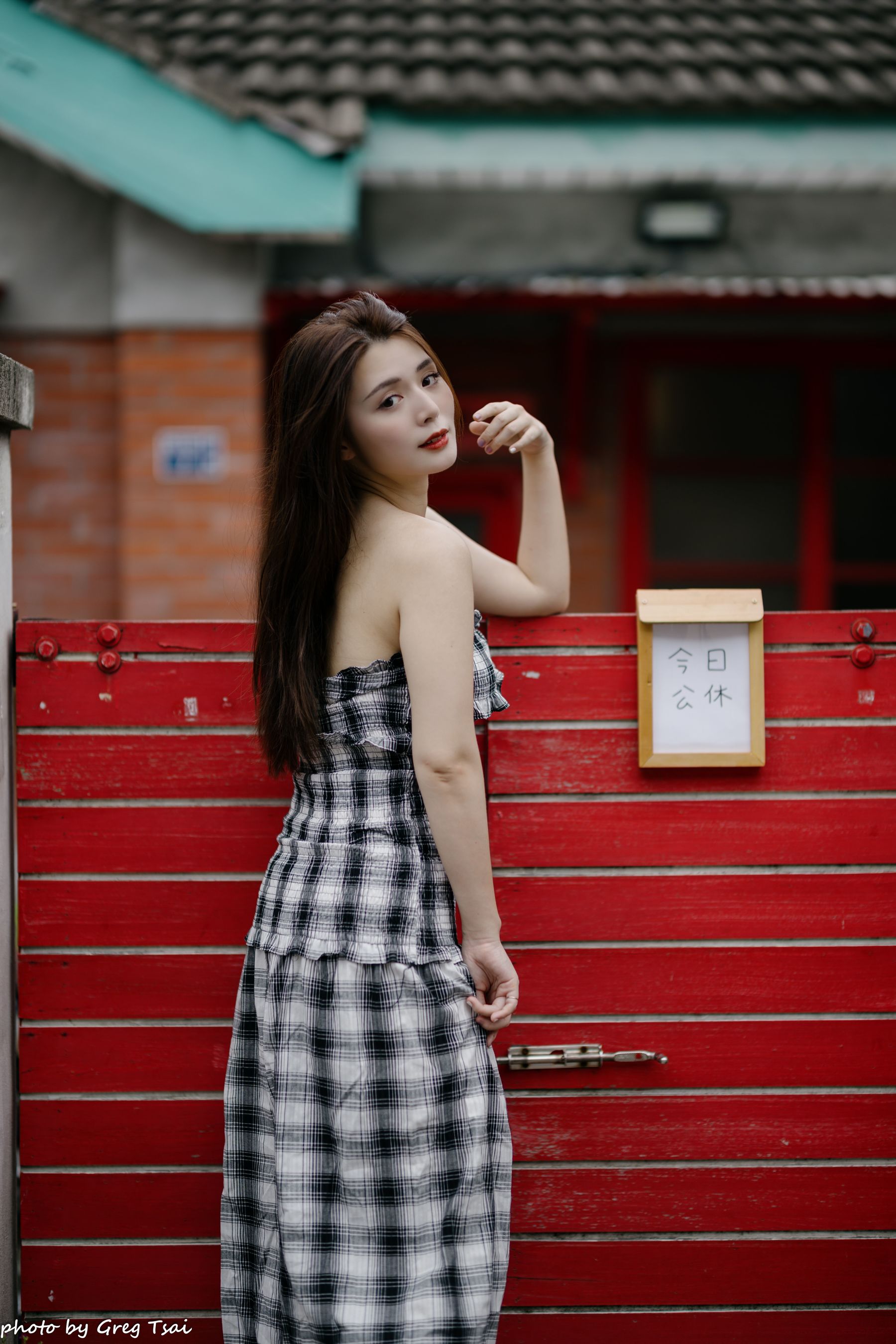 筱筱 - 桃园 格子裙/(119P)