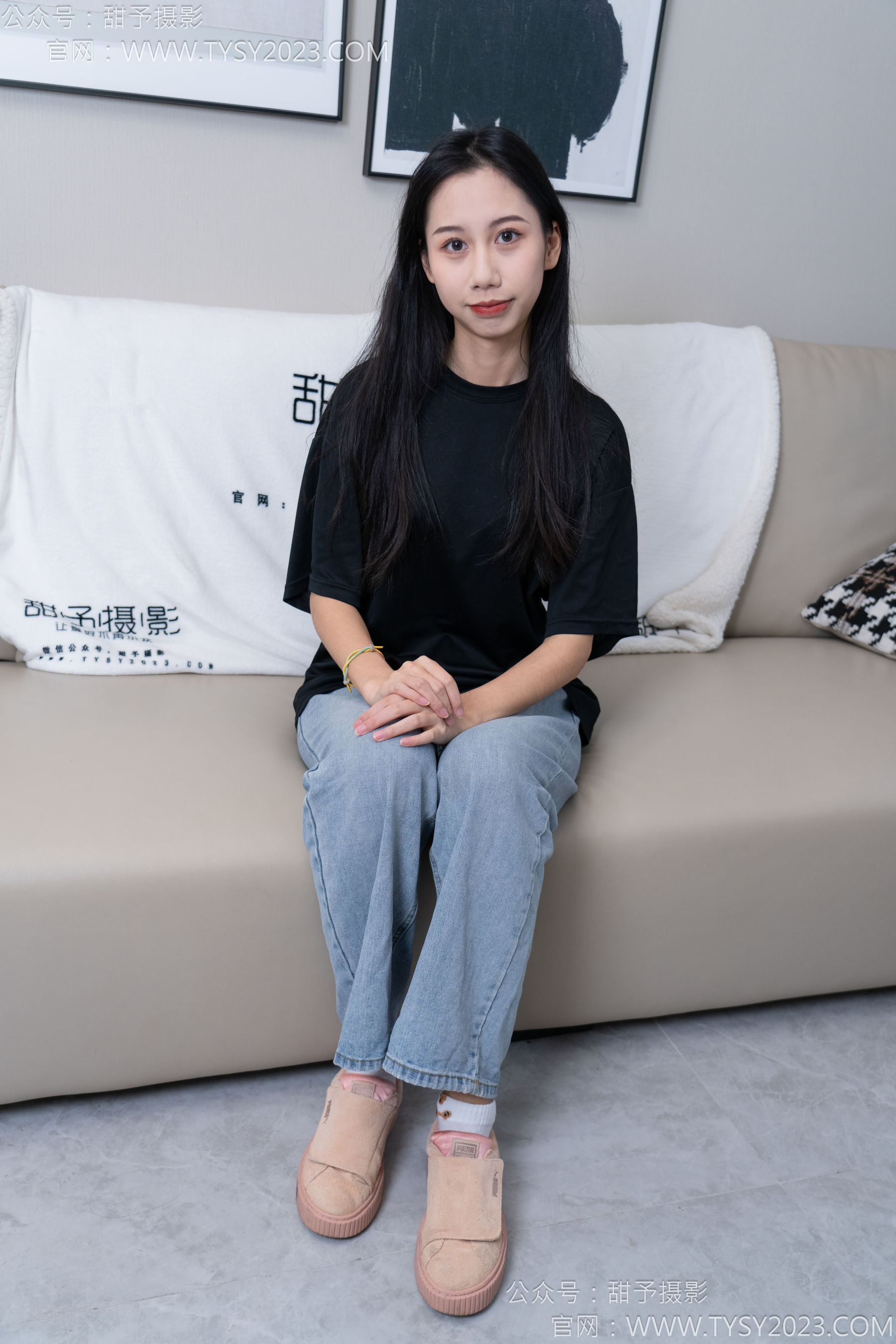 甜予摄影 No.163 娃娃 - 板鞋、白棉袜、裸足/(130P)