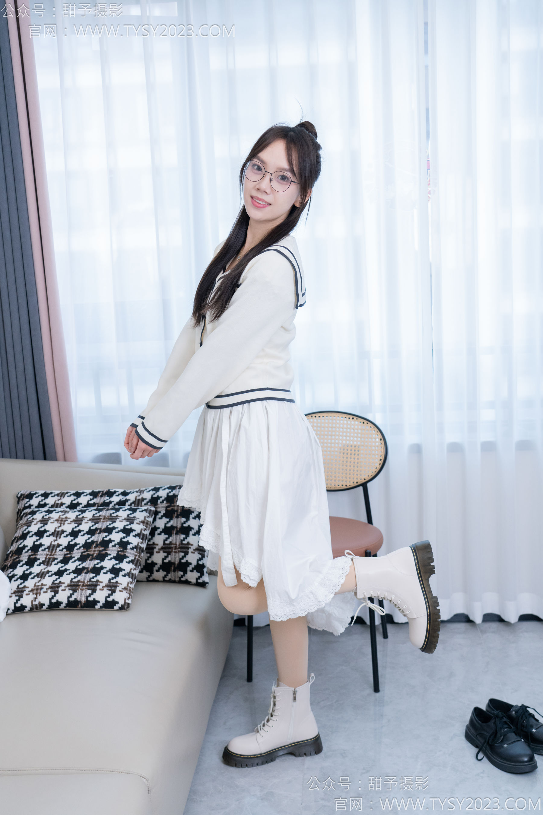 甜予摄影 No.180 贝壳 - 平底鞋、短靴、厚肉丝/(135P)