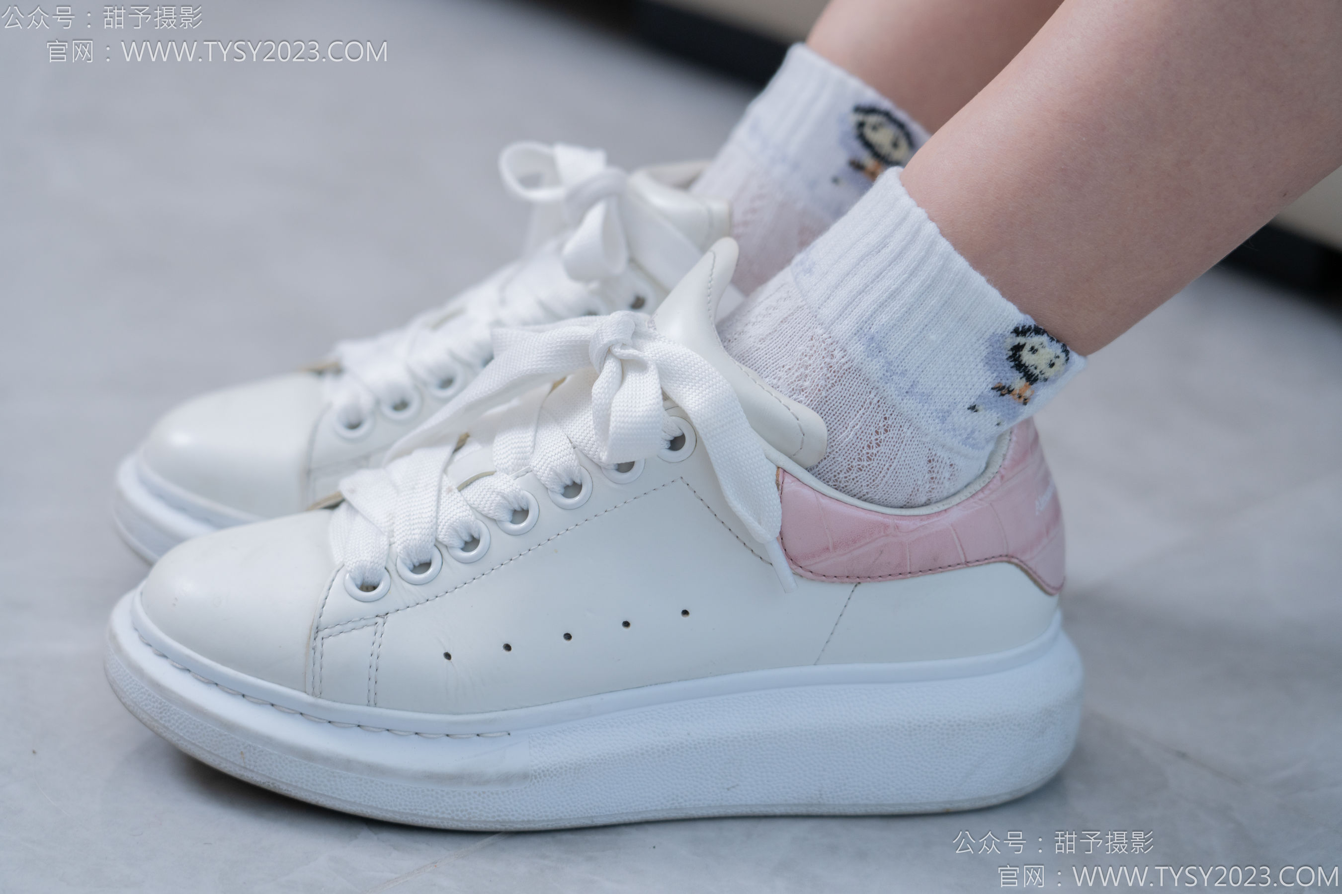 甜予摄影 No.165 贝壳 - 板鞋、白棉袜、裸足/(130P)