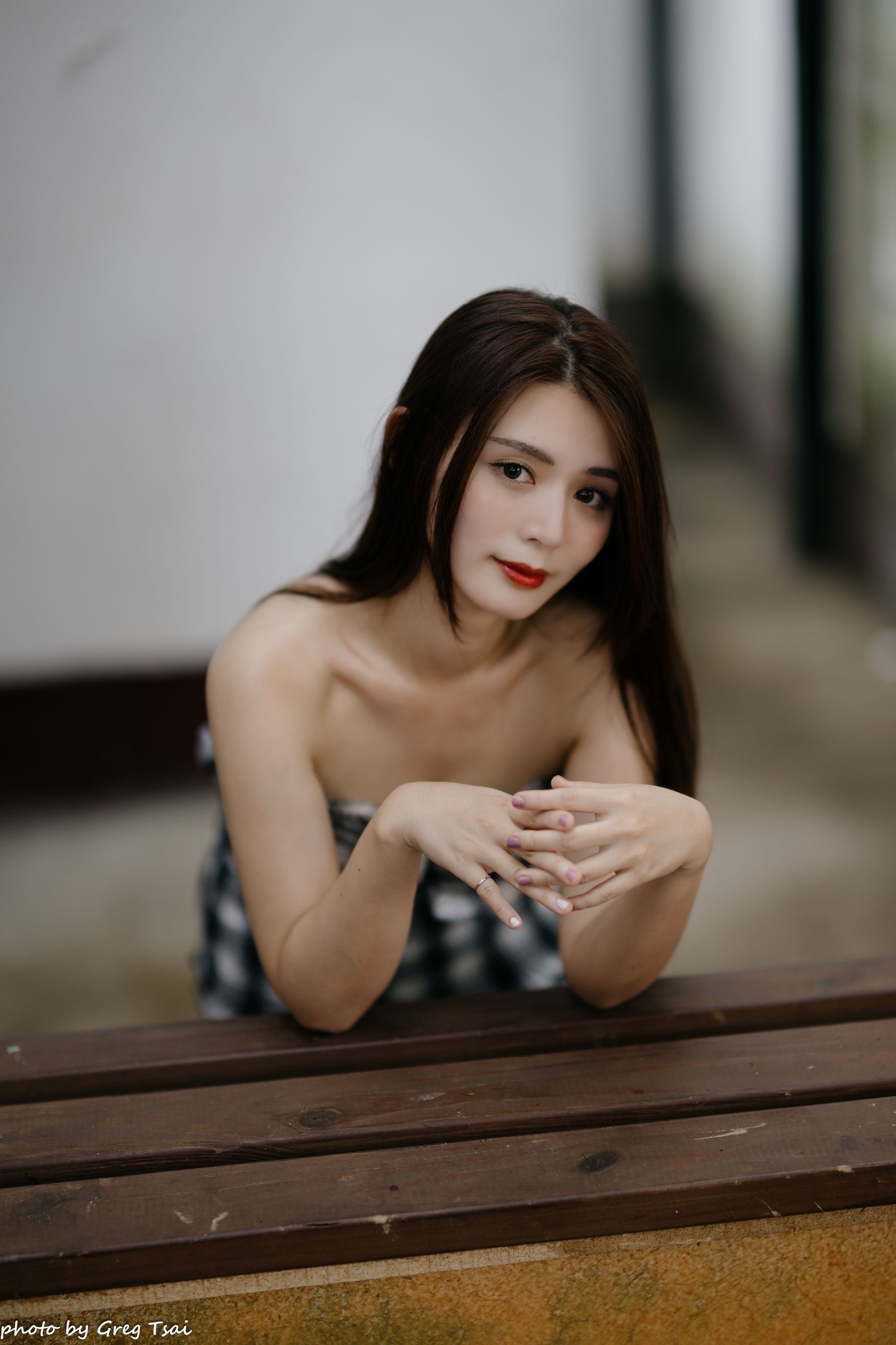 筱筱 - 桃园 格子裙/(119P)