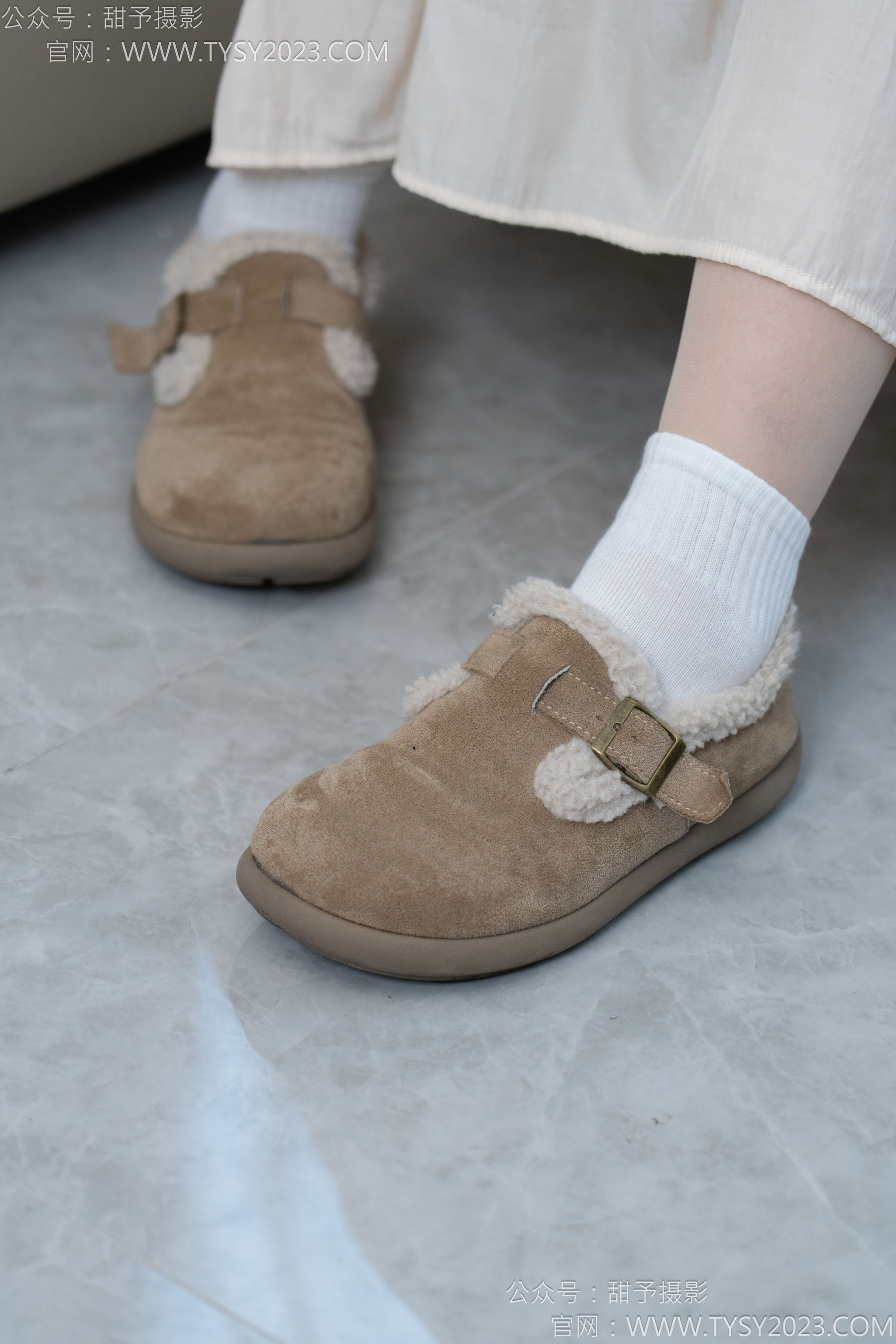 甜予摄影 No.173 小葵 - 棉鞋、白棉袜、薄肉丝/(135P)
