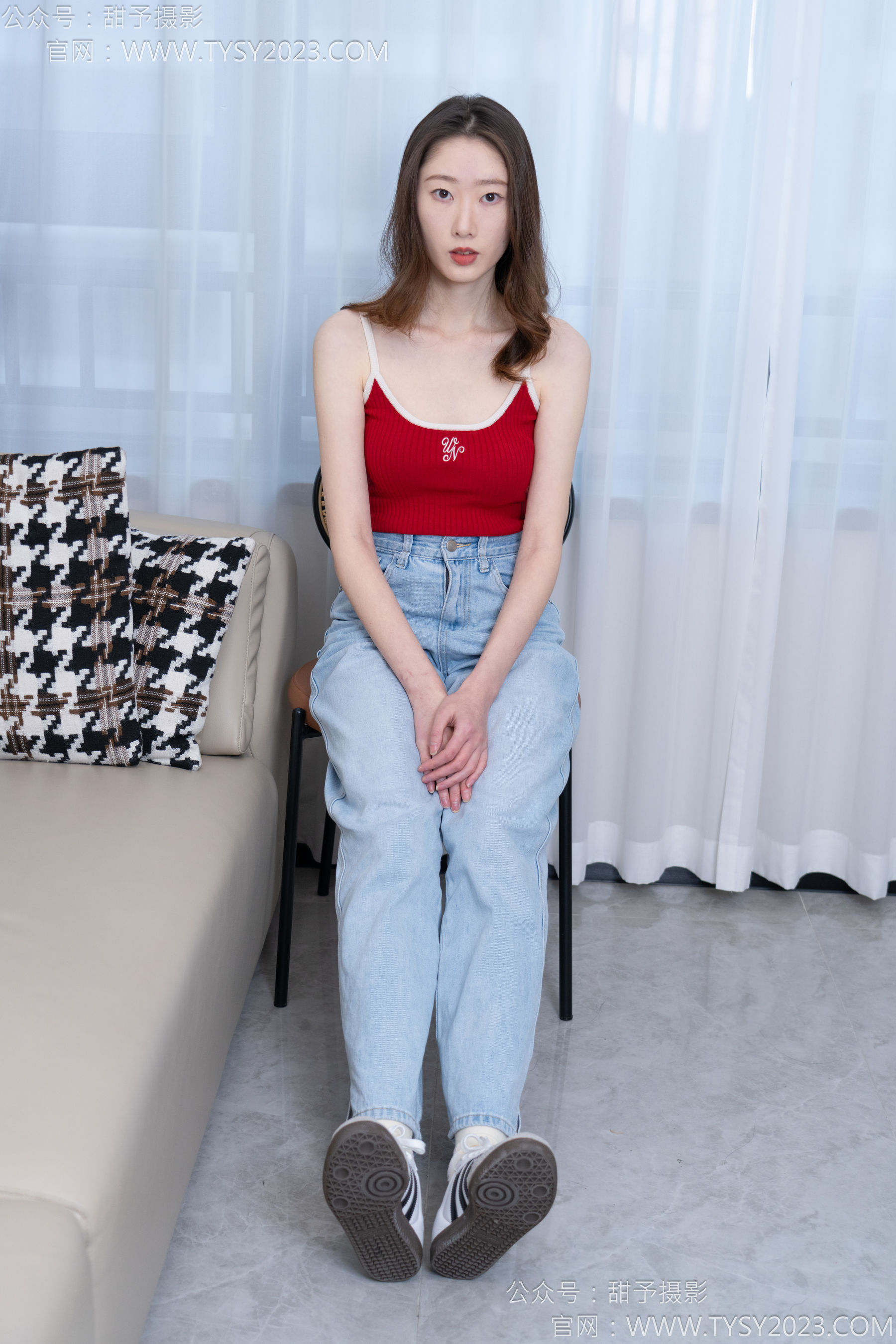 甜予摄影 No.160 番茄 - 板鞋、印花棉袜、裸足/(125P)