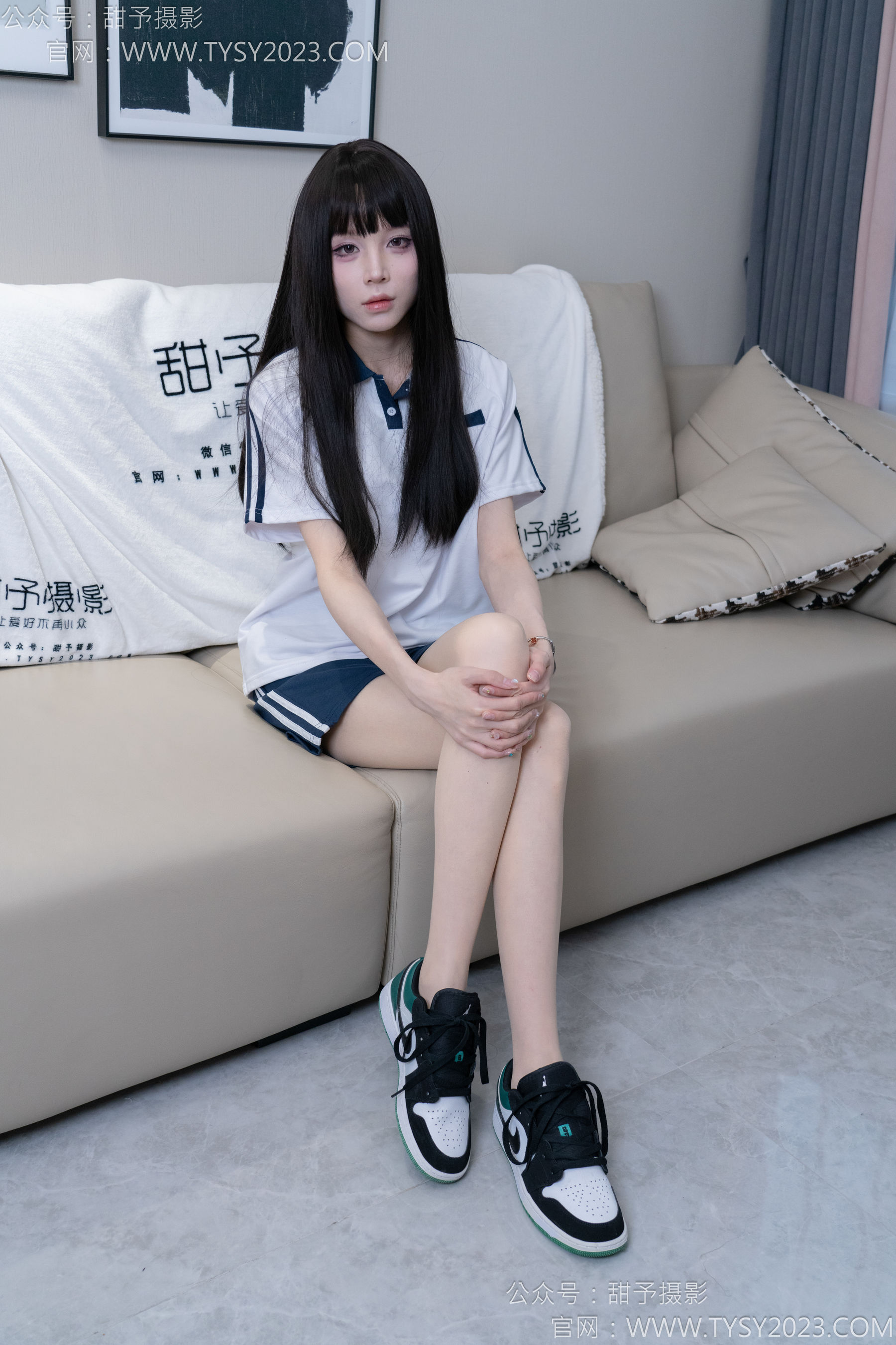 甜予摄影 No.176 珞珞 - 板鞋、薄肉丝/(134P)