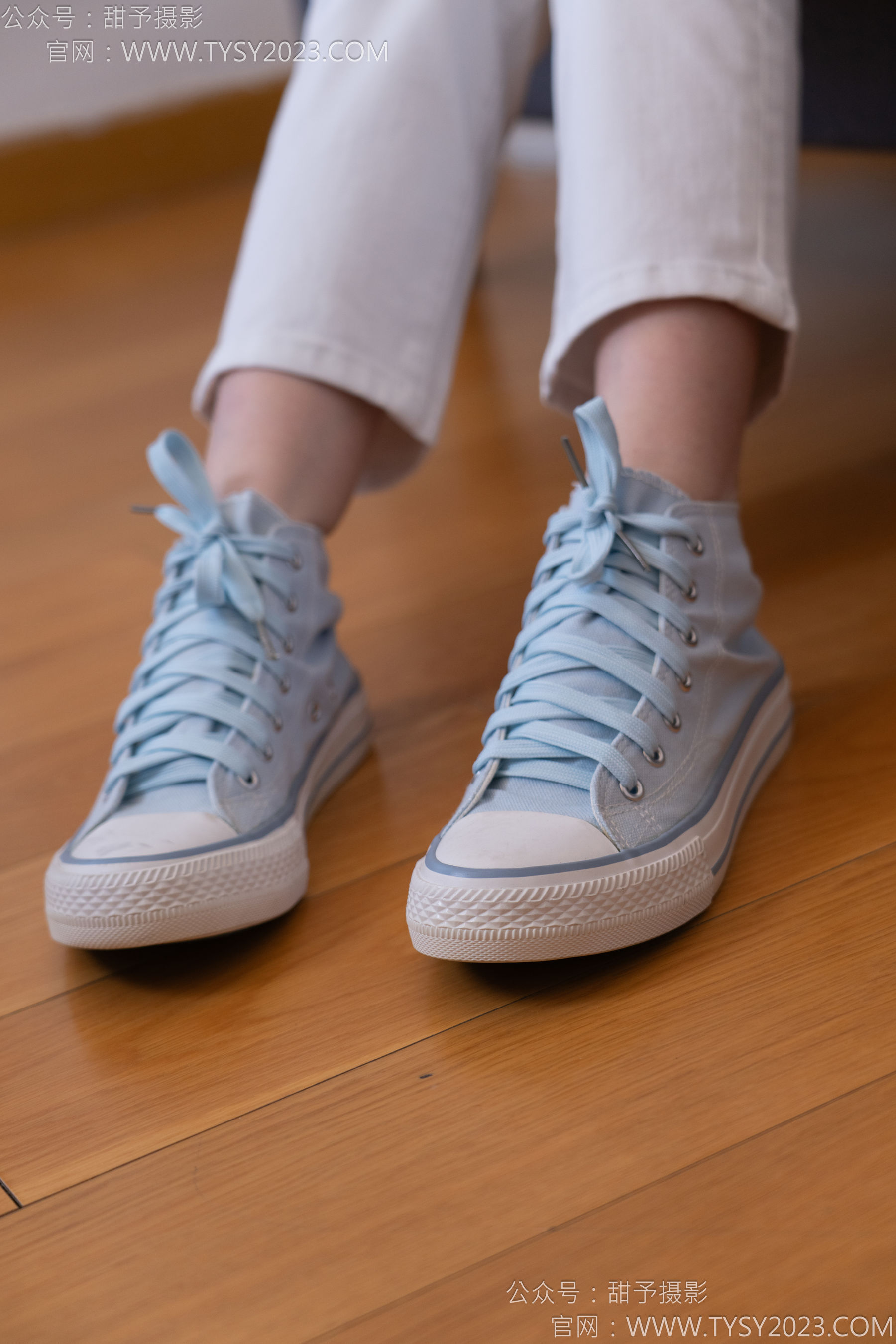 甜予摄影 No.171 璇璇 - 帆布鞋、白棉袜、抖腿剧情/(151P)