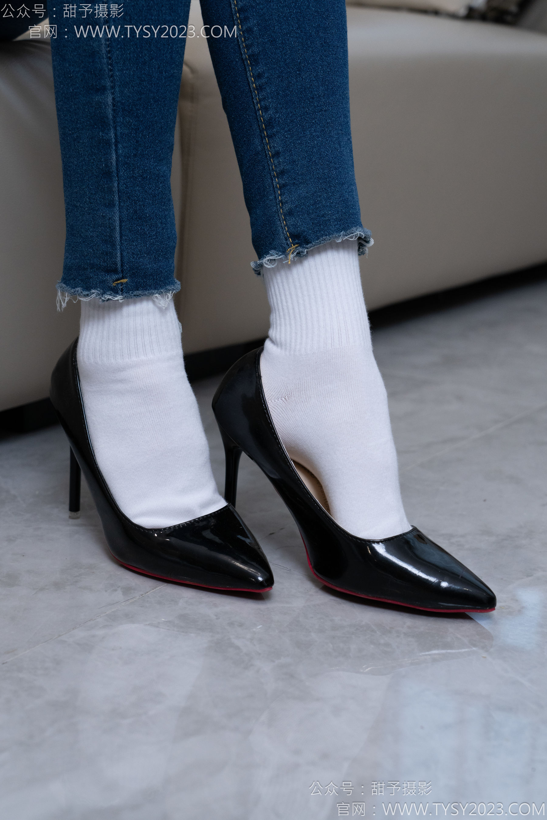 甜予摄影 No.179 珞珞 - 高跟鞋、板鞋、人字拖、白棉袜/(129P)