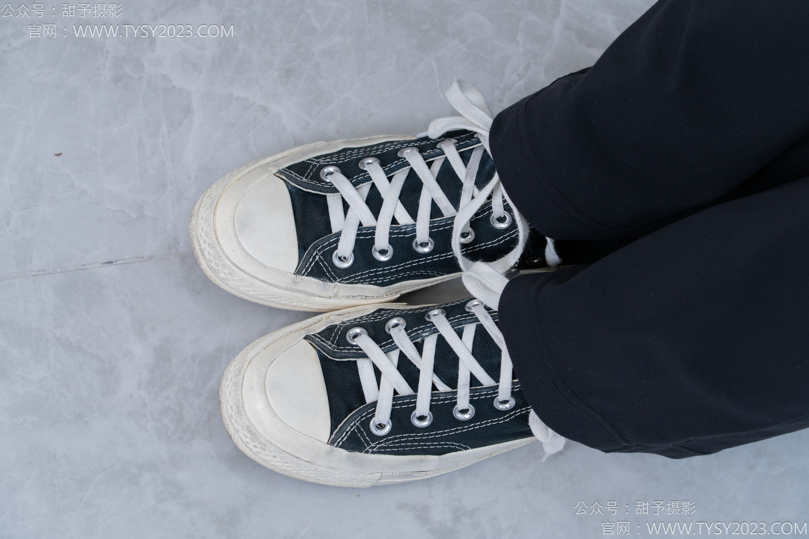 甜予摄影 No.169 贝壳 - 帆布鞋、白棉袜、裸足/(130P)