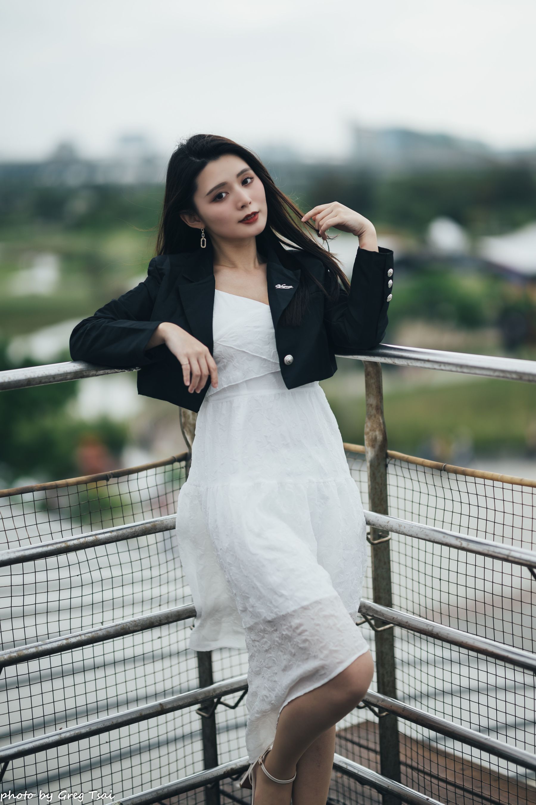 筱筱 - 天台连衣裙/(65P)