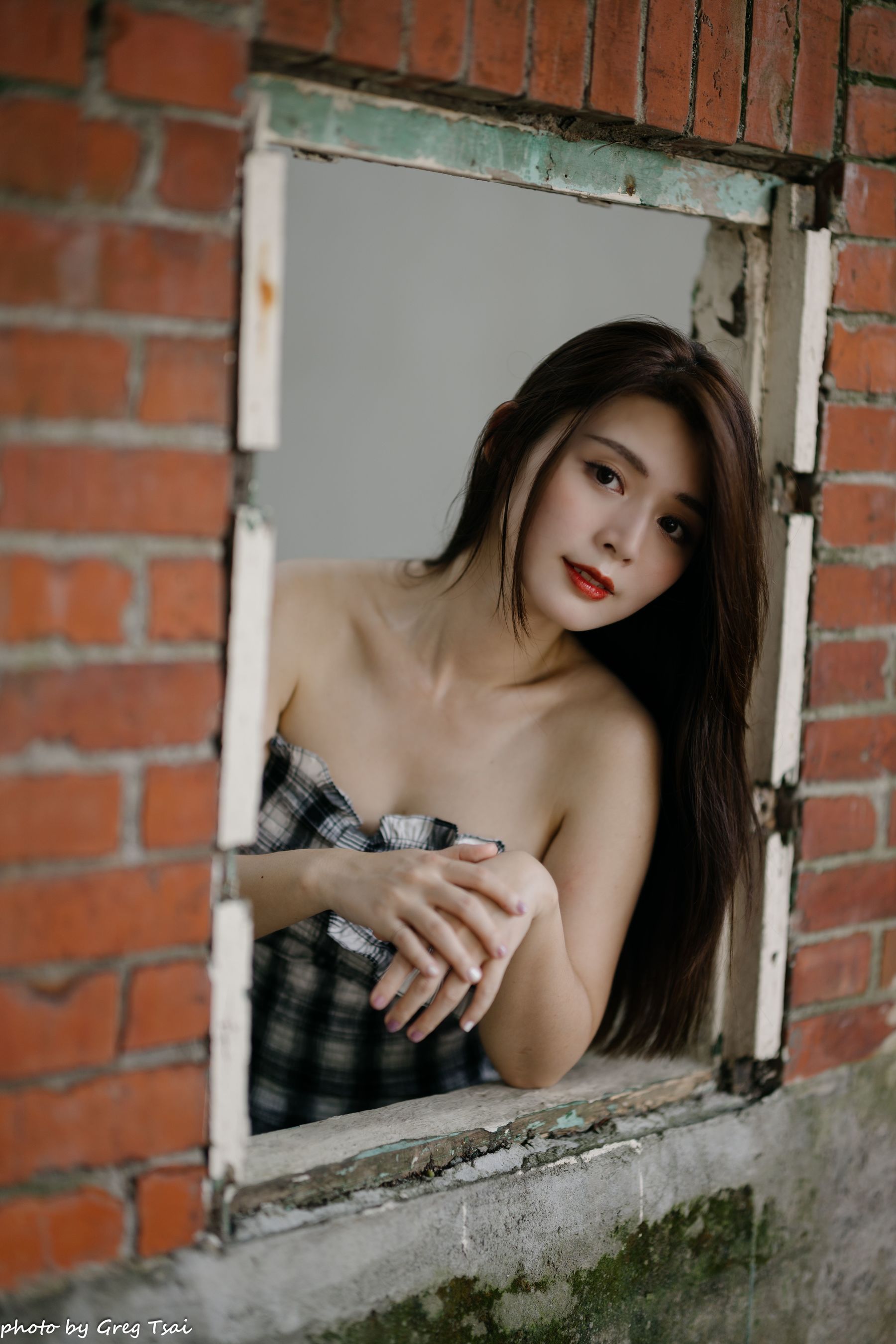 筱筱 - 桃园 格子裙/(119P)