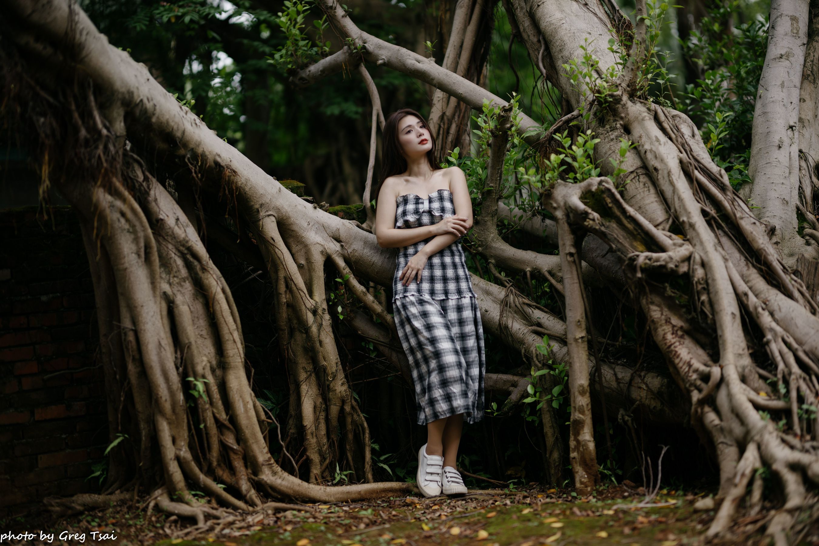 筱筱 - 桃园 格子裙/(119P)