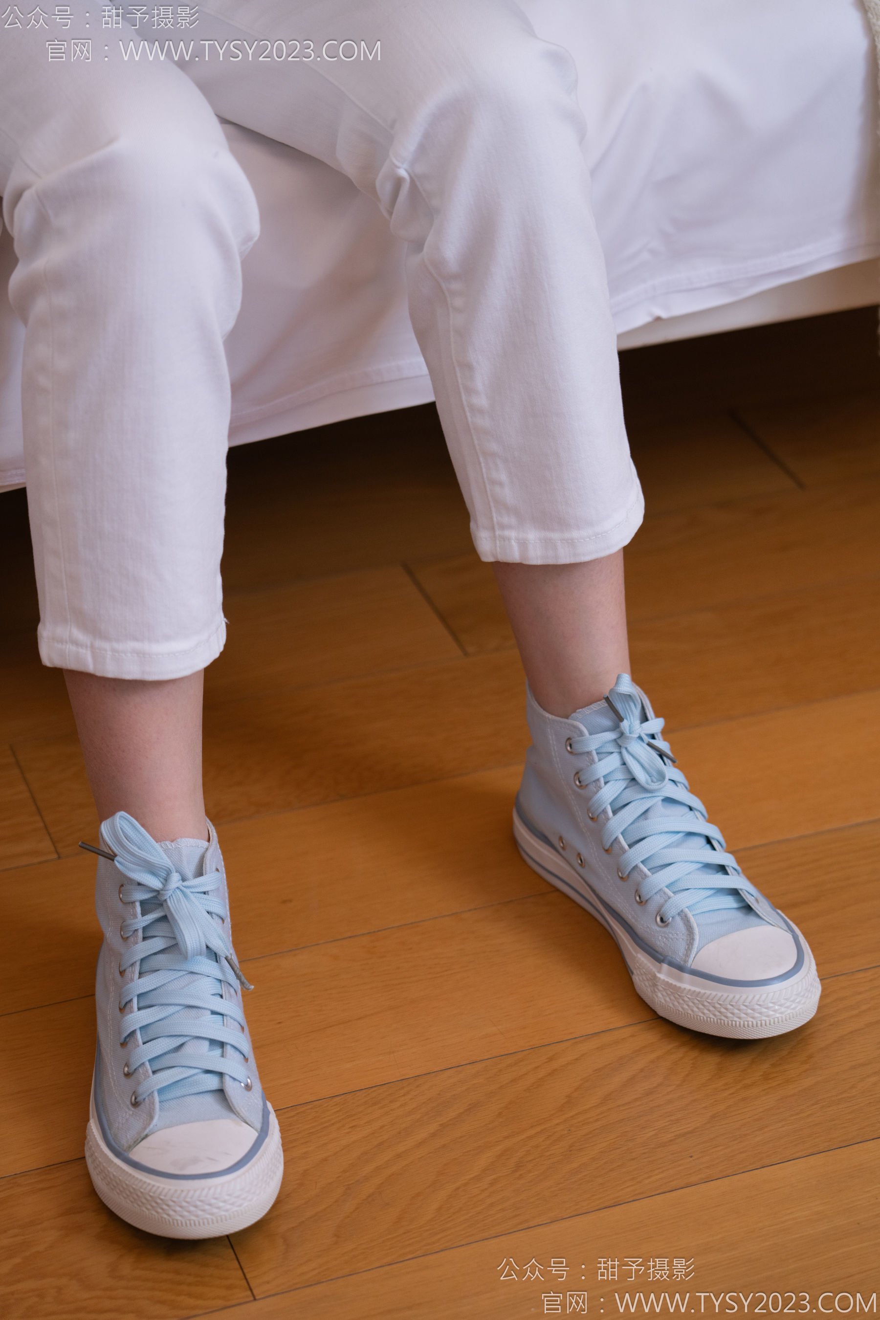 甜予摄影 No.171 璇璇 - 帆布鞋、白棉袜、抖腿剧情/(151P)