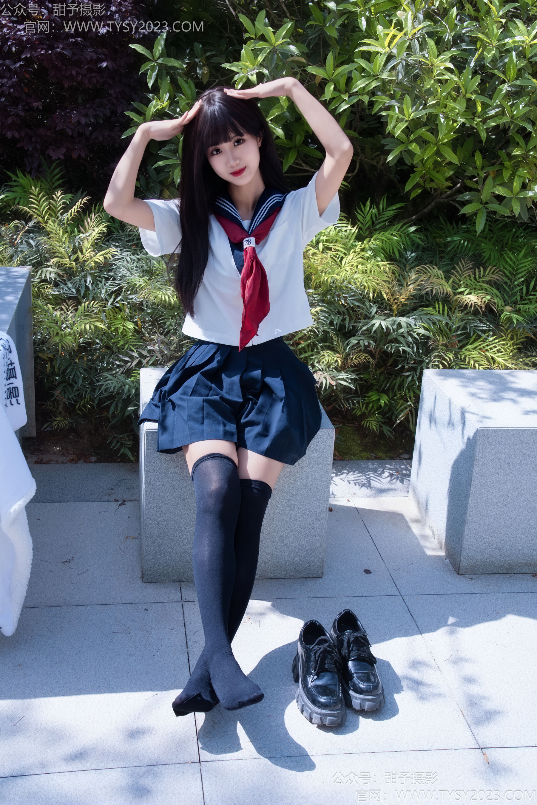 甜予摄影 No.193 小甜桃 - 皮鞋、大腿袜、裸足/(129P)