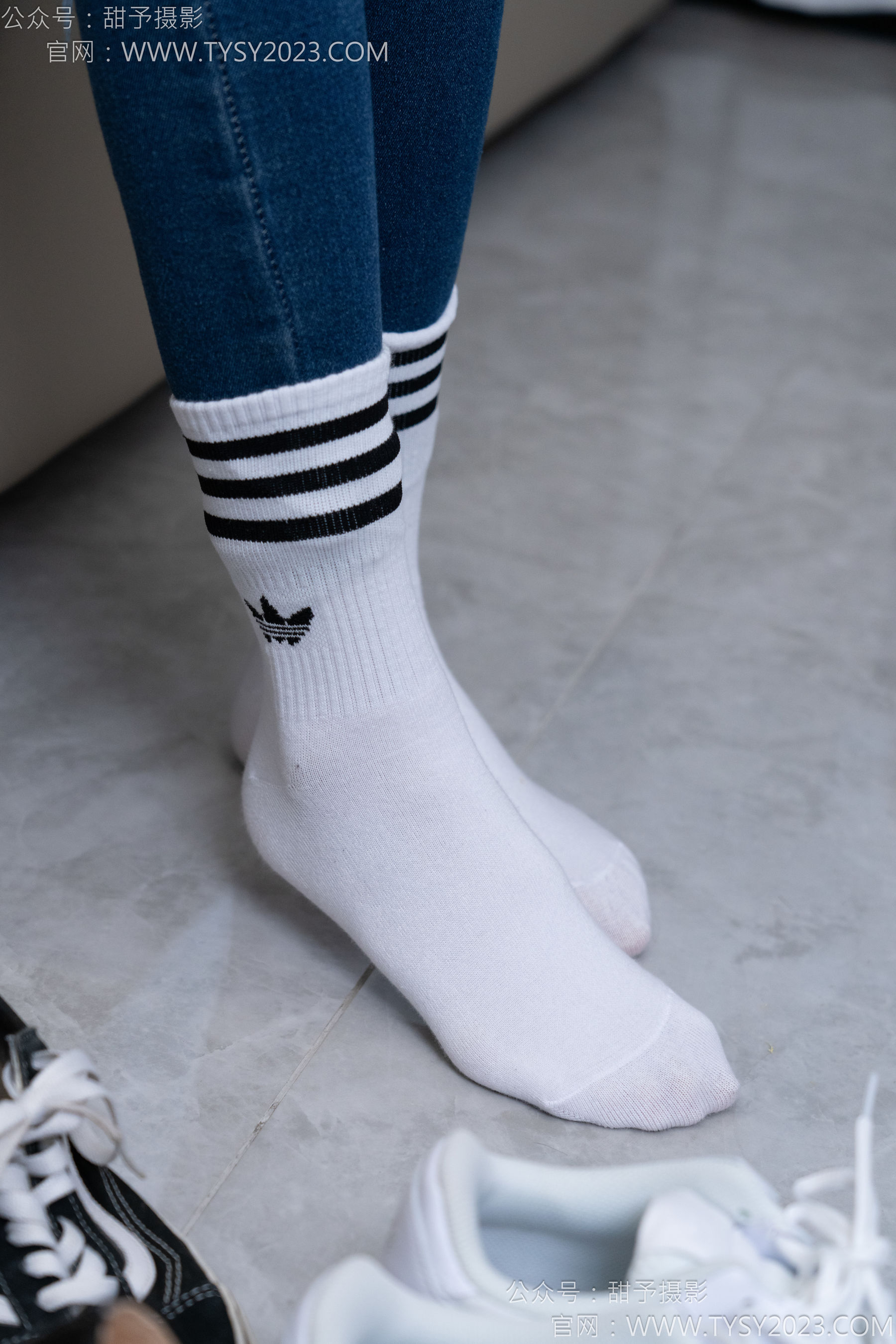 甜予摄影 No.179 珞珞 - 高跟鞋、板鞋、人字拖、白棉袜/(129P)