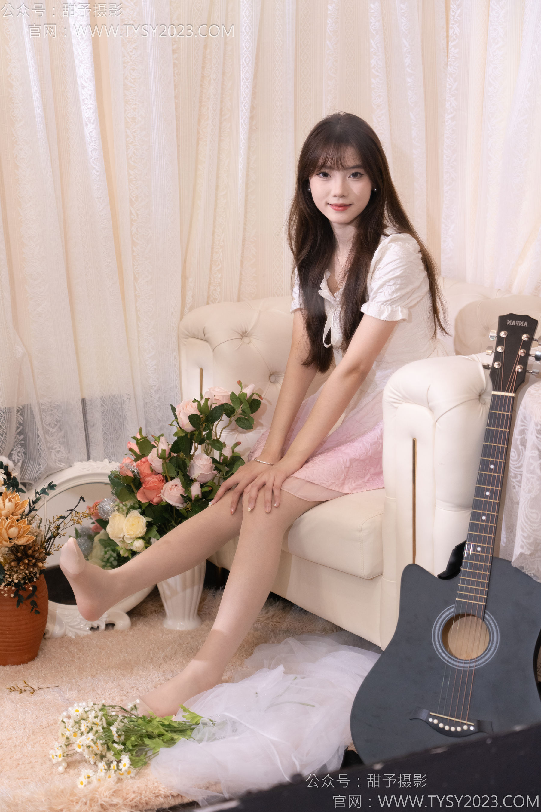 甜予摄影 No.177 璇璇 - 板鞋、白棉袜、薄肉丝/(129P)