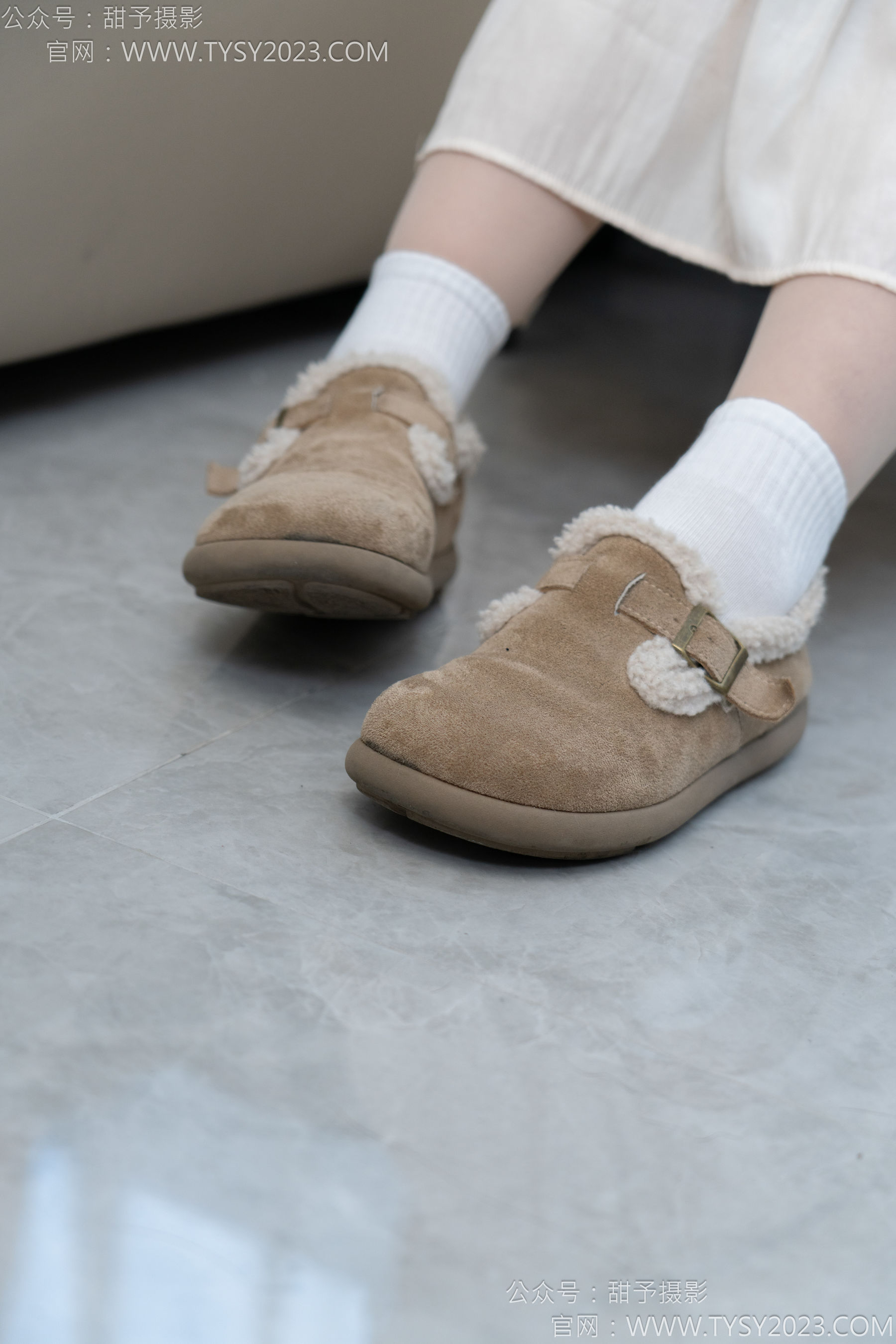 甜予摄影 No.173 小葵 - 棉鞋、白棉袜、薄肉丝/(135P)