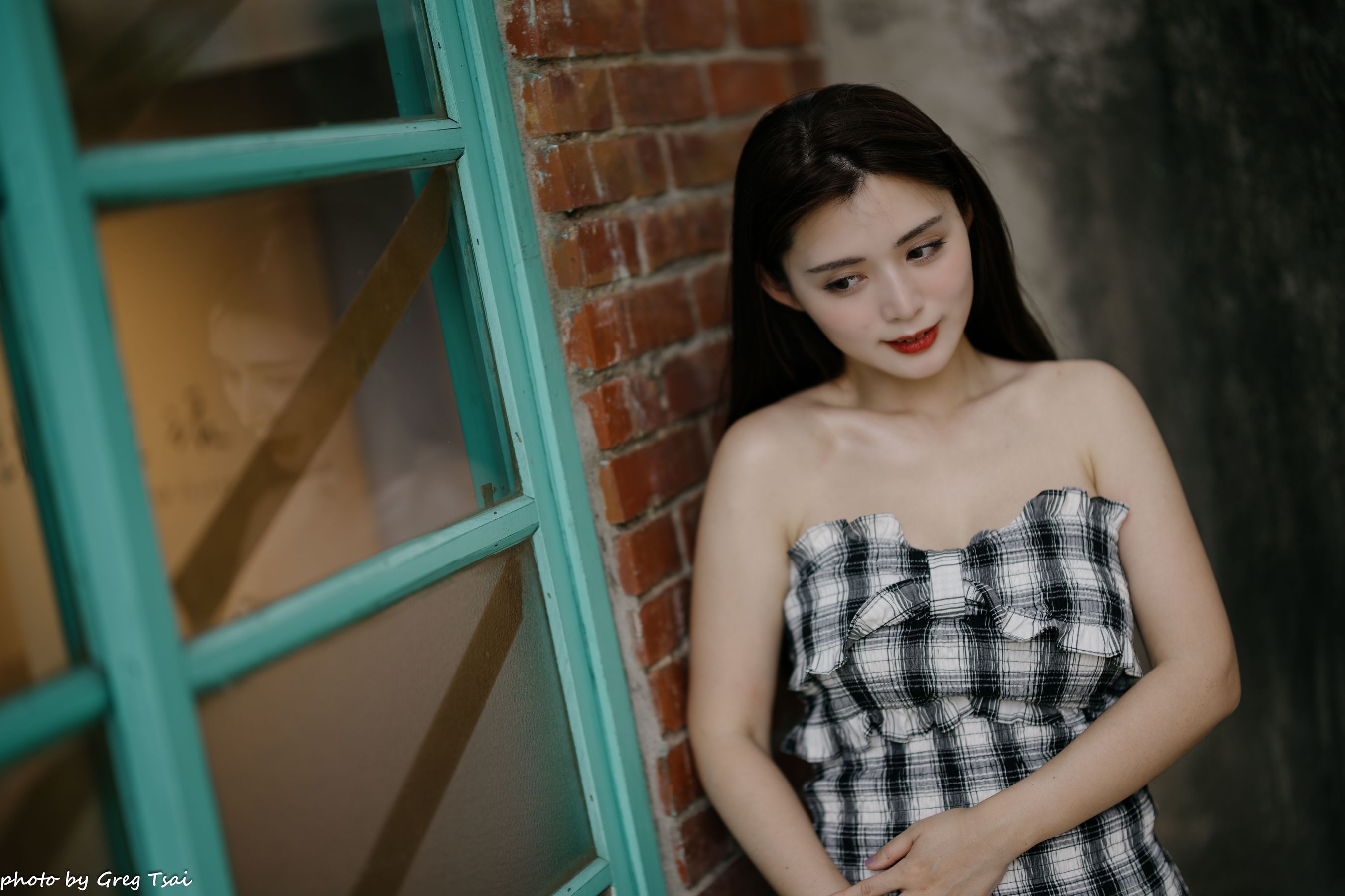 筱筱 - 桃园 格子裙/(119P)