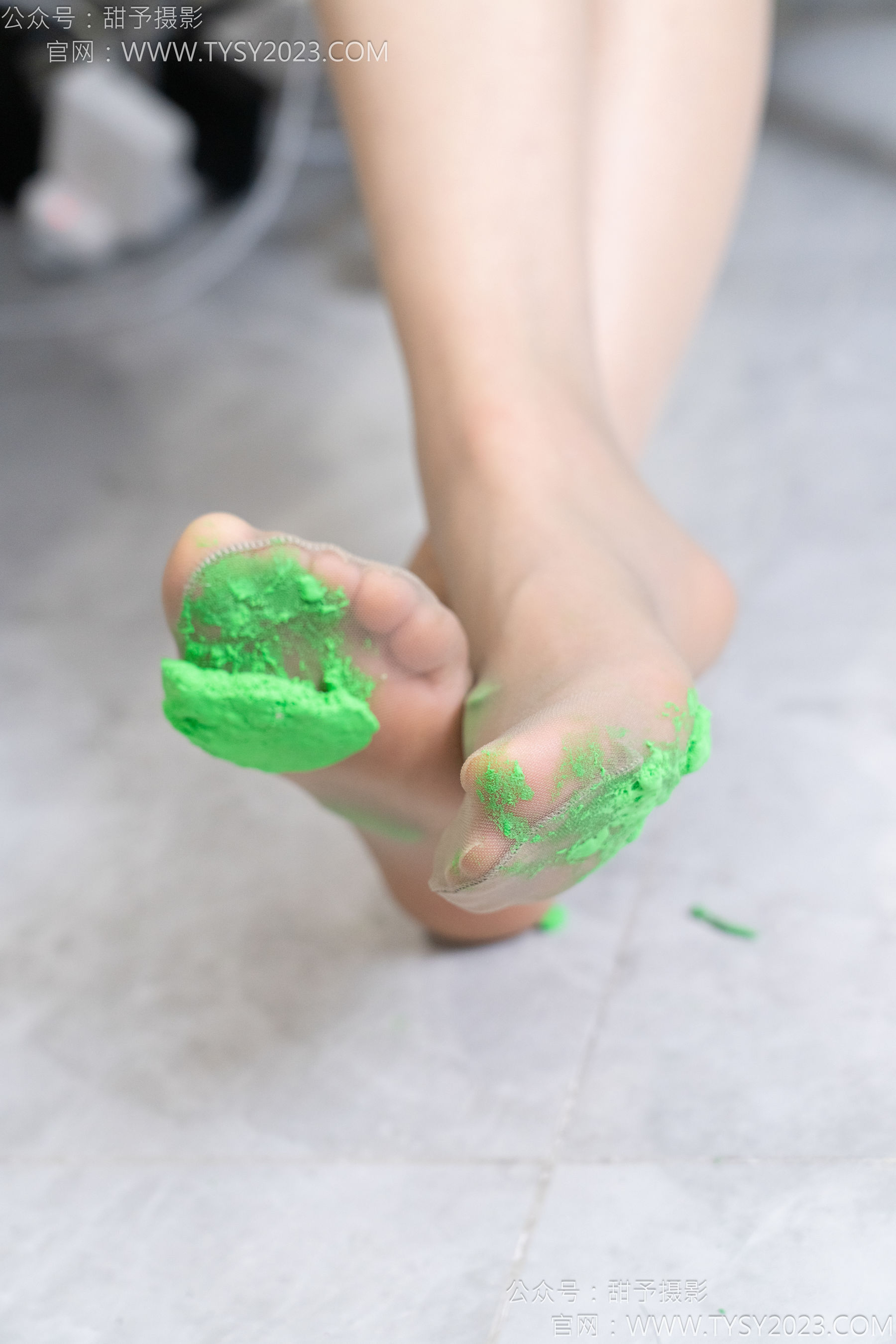 甜予摄影 No.175 澜澜 - 高跟鞋、薄灰丝、薄黑丝、踩小人剧情/(124P)