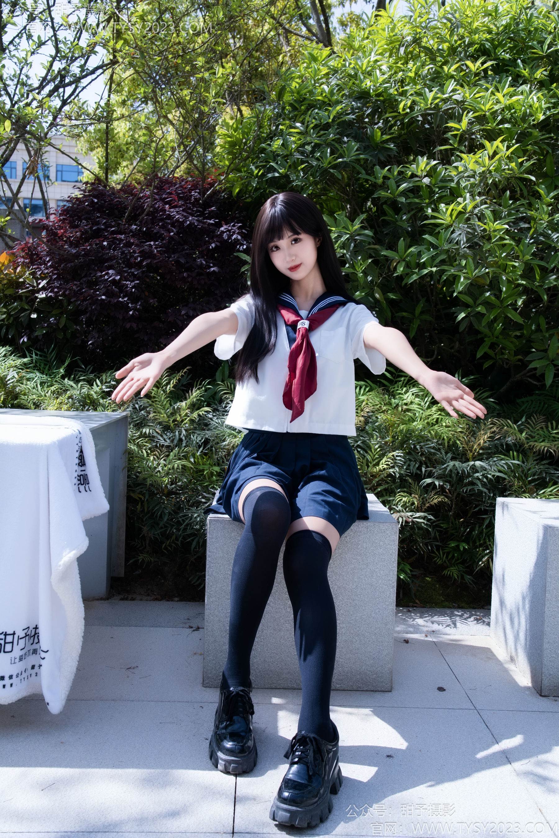 甜予摄影 No.193 小甜桃 - 皮鞋、大腿袜、裸足/(129P)