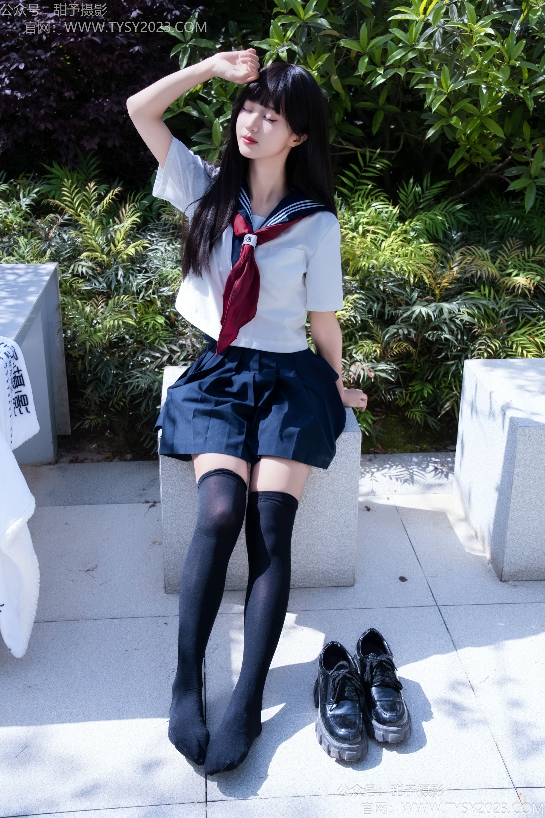 甜予摄影 No.193 小甜桃 - 皮鞋、大腿袜、裸足/(129P)