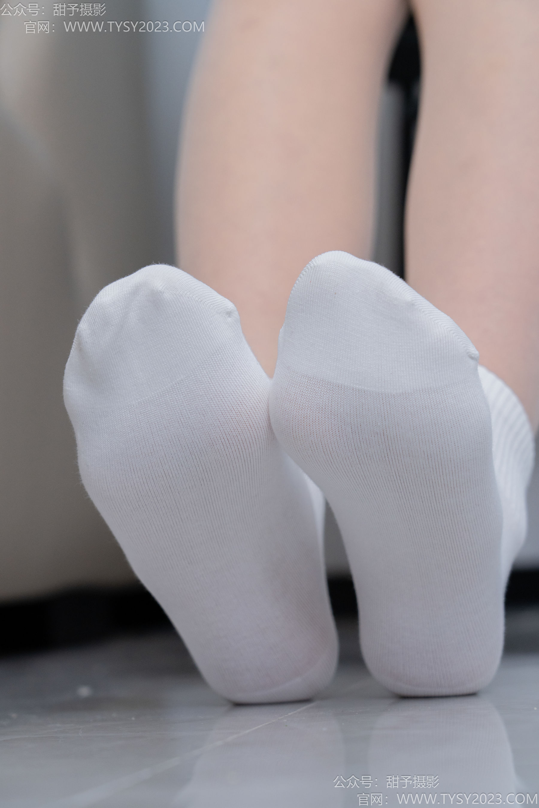 甜予摄影 No.191 贝壳 - 皮鞋、白棉袜、薄肉丝/(135P)