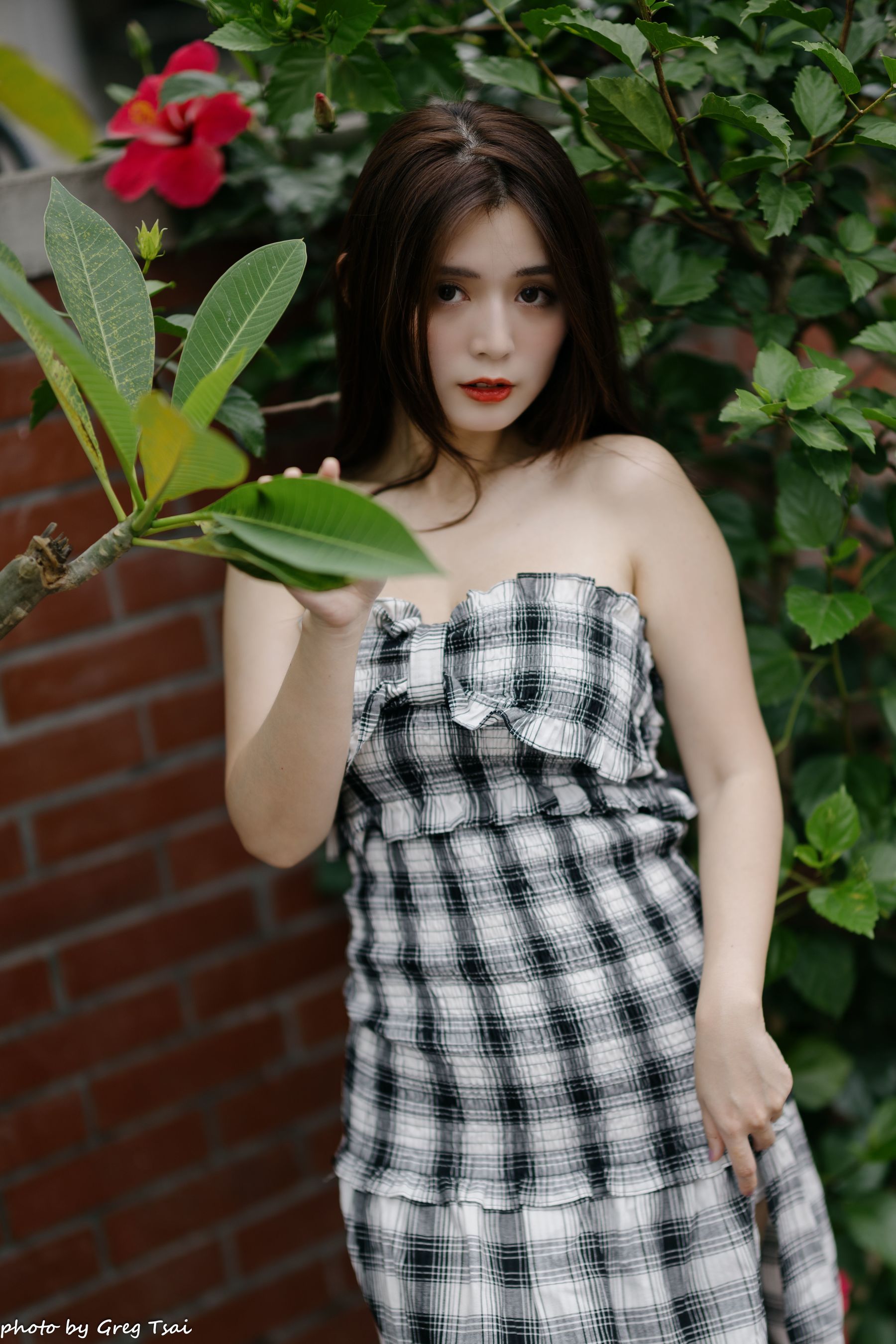 筱筱 - 桃园 格子裙/(119P)