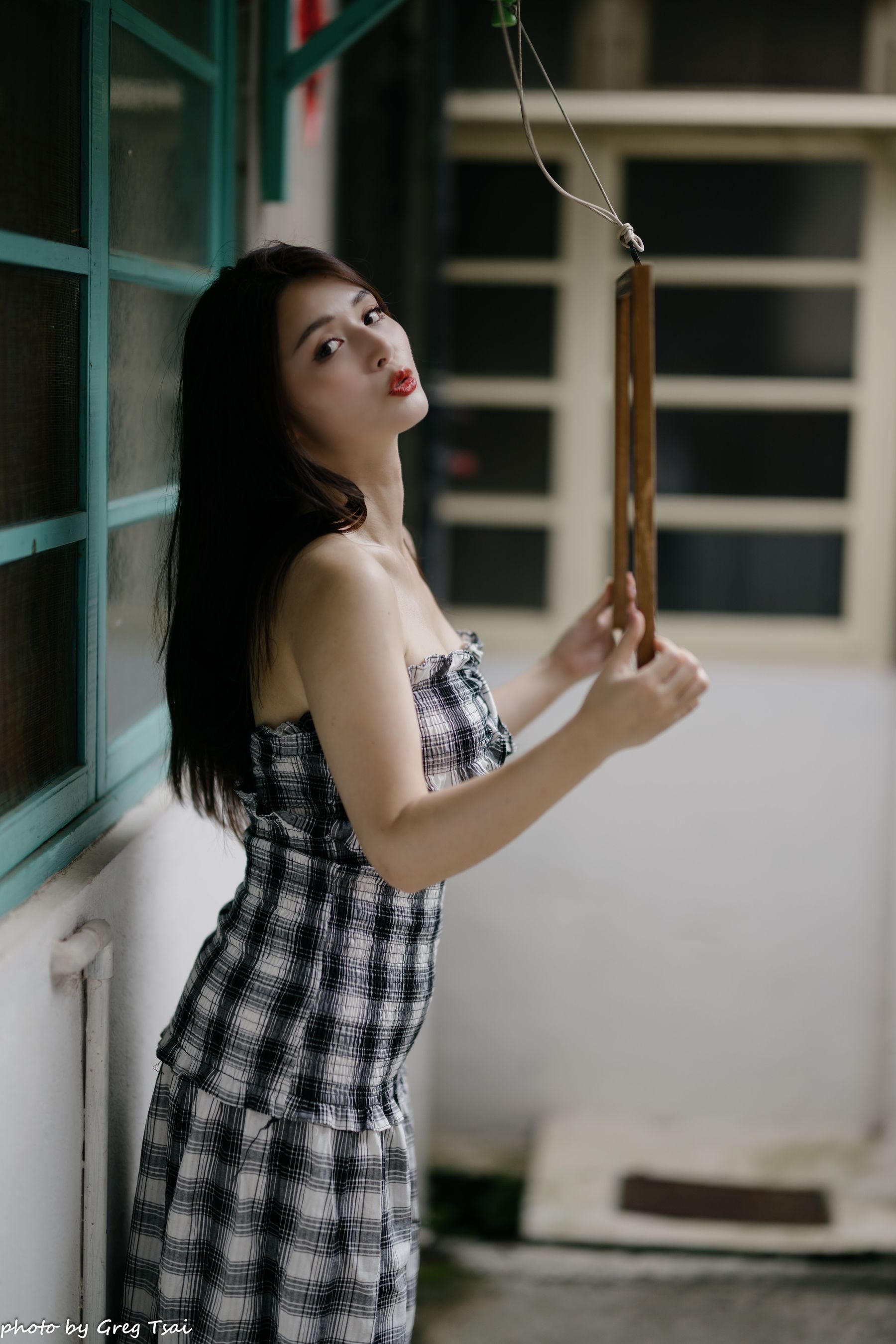 筱筱 - 桃园 格子裙/(119P)