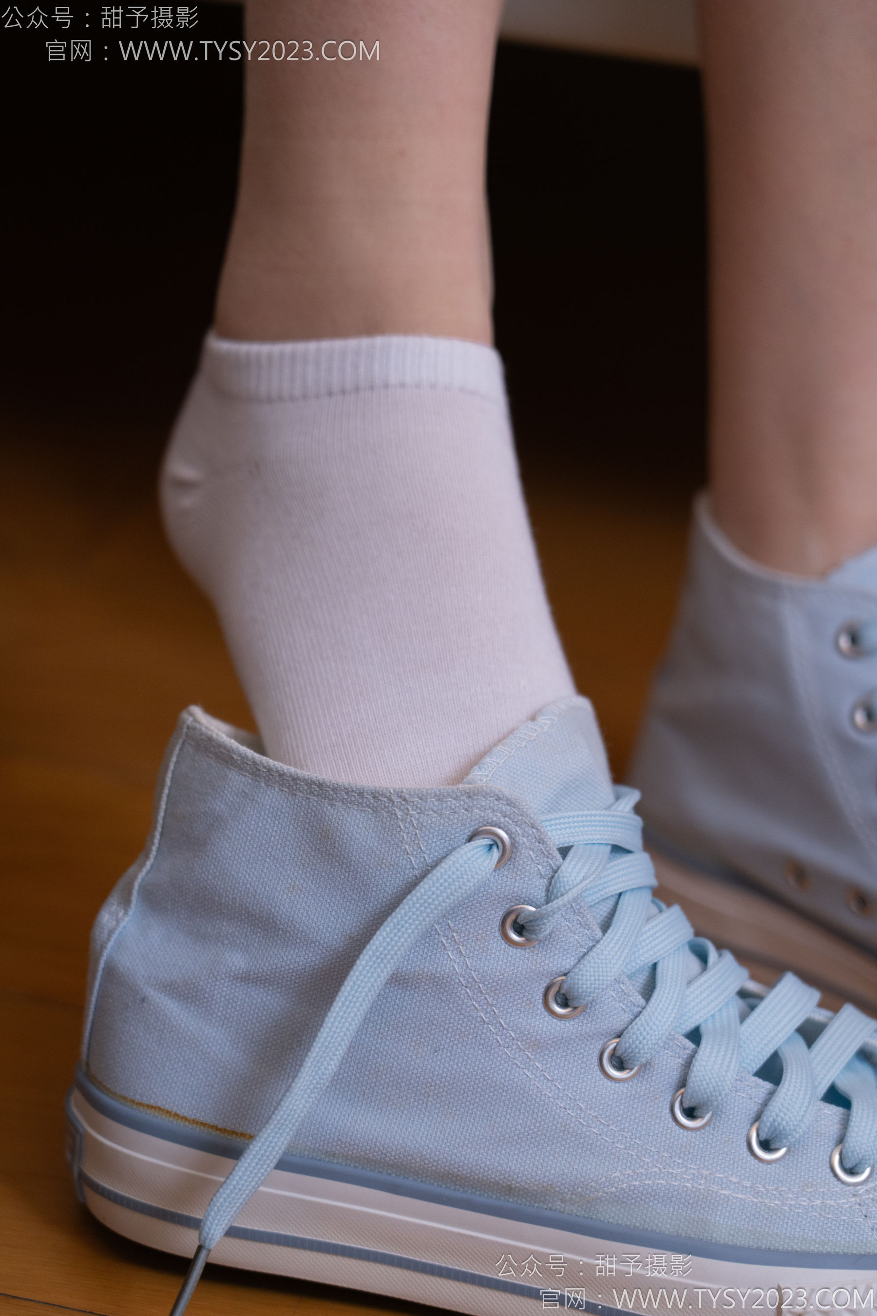 甜予摄影 No.171 璇璇 - 帆布鞋、白棉袜、抖腿剧情/(151P)