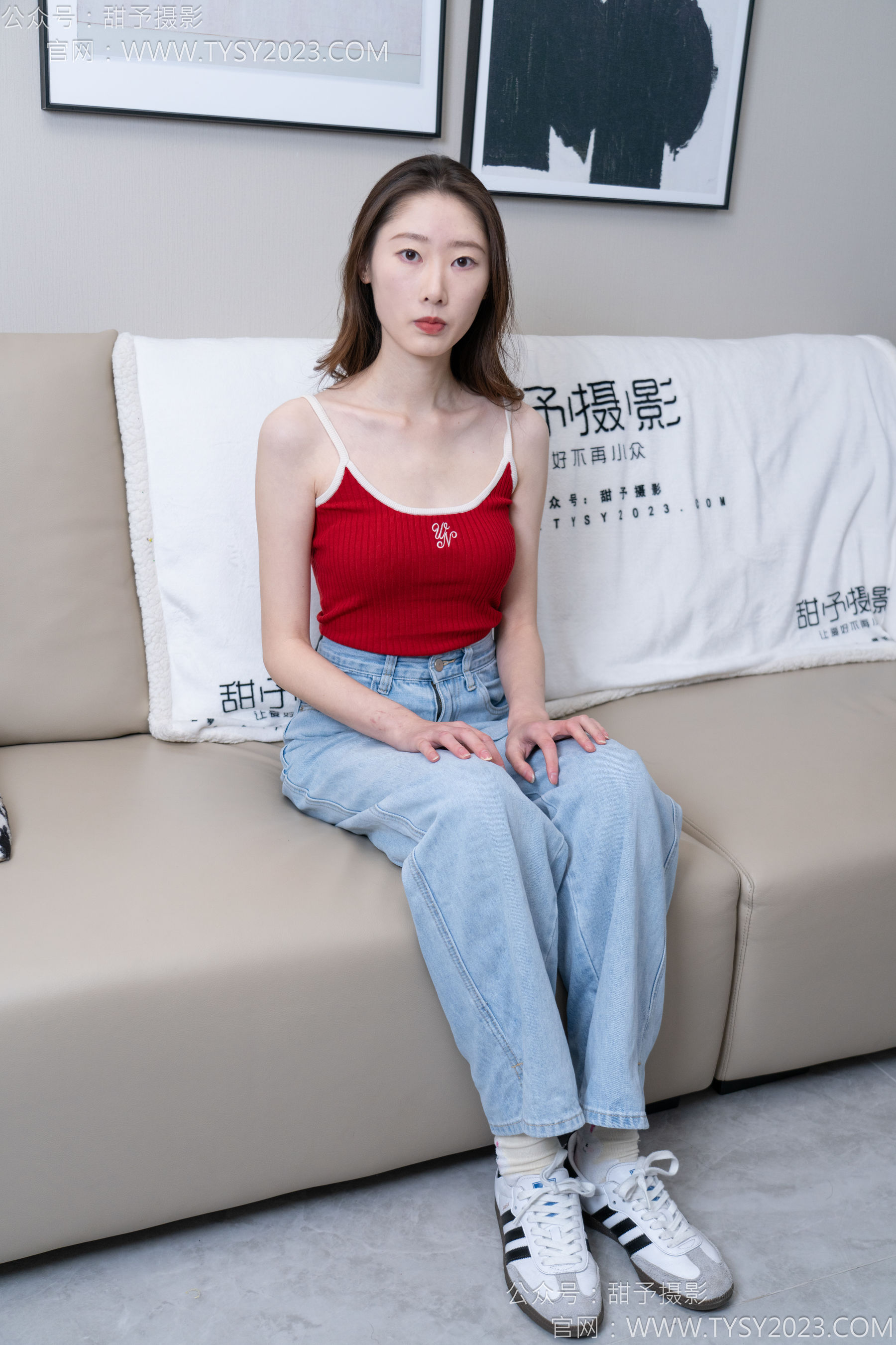 甜予摄影 No.160 番茄 - 板鞋、印花棉袜、裸足/(125P)