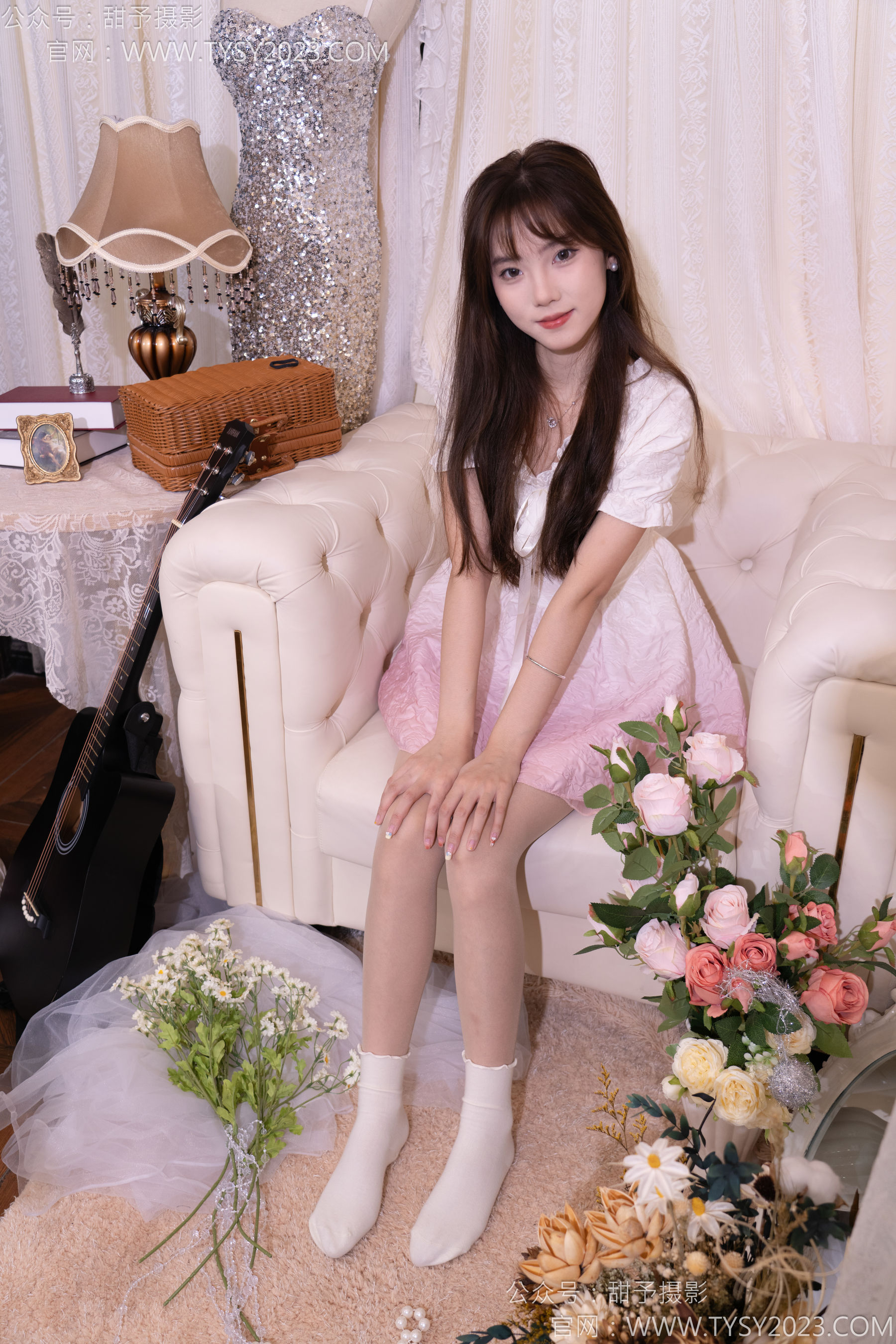 甜予摄影 No.177 璇璇 - 板鞋、白棉袜、薄肉丝/(129P)