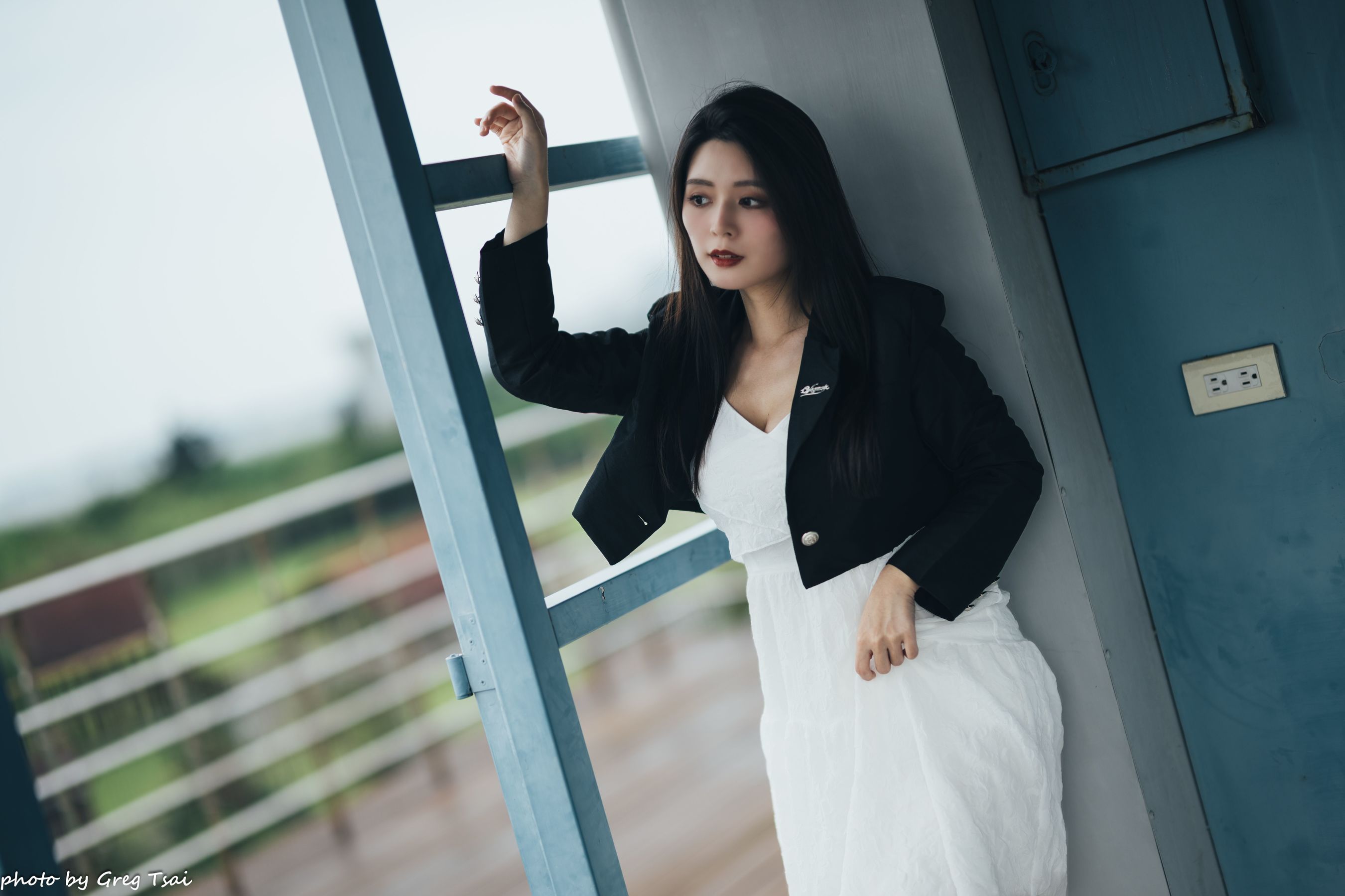 筱筱 - 天台连衣裙/(65P)