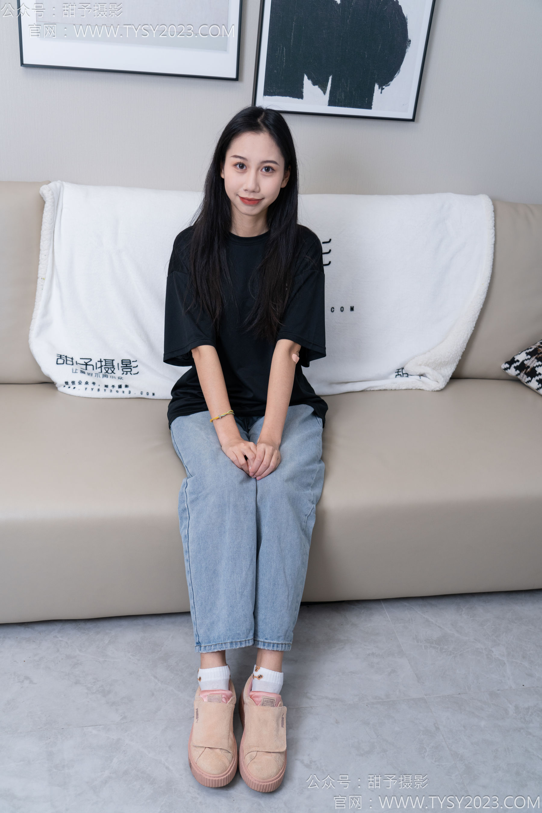 甜予摄影 No.163 娃娃 - 板鞋、白棉袜、裸足/(130P)