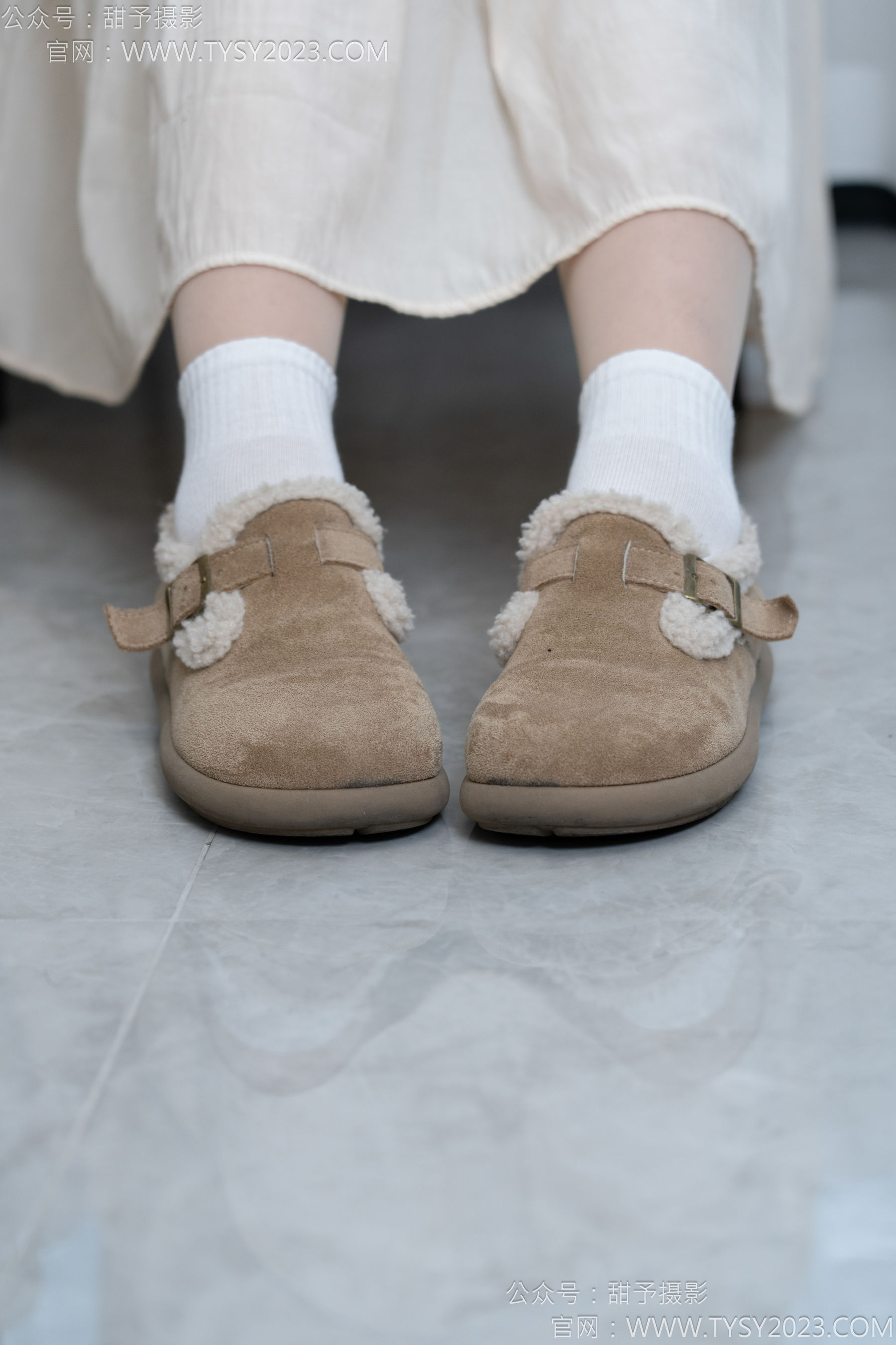 甜予摄影 No.173 小葵 - 棉鞋、白棉袜、薄肉丝/(135P)