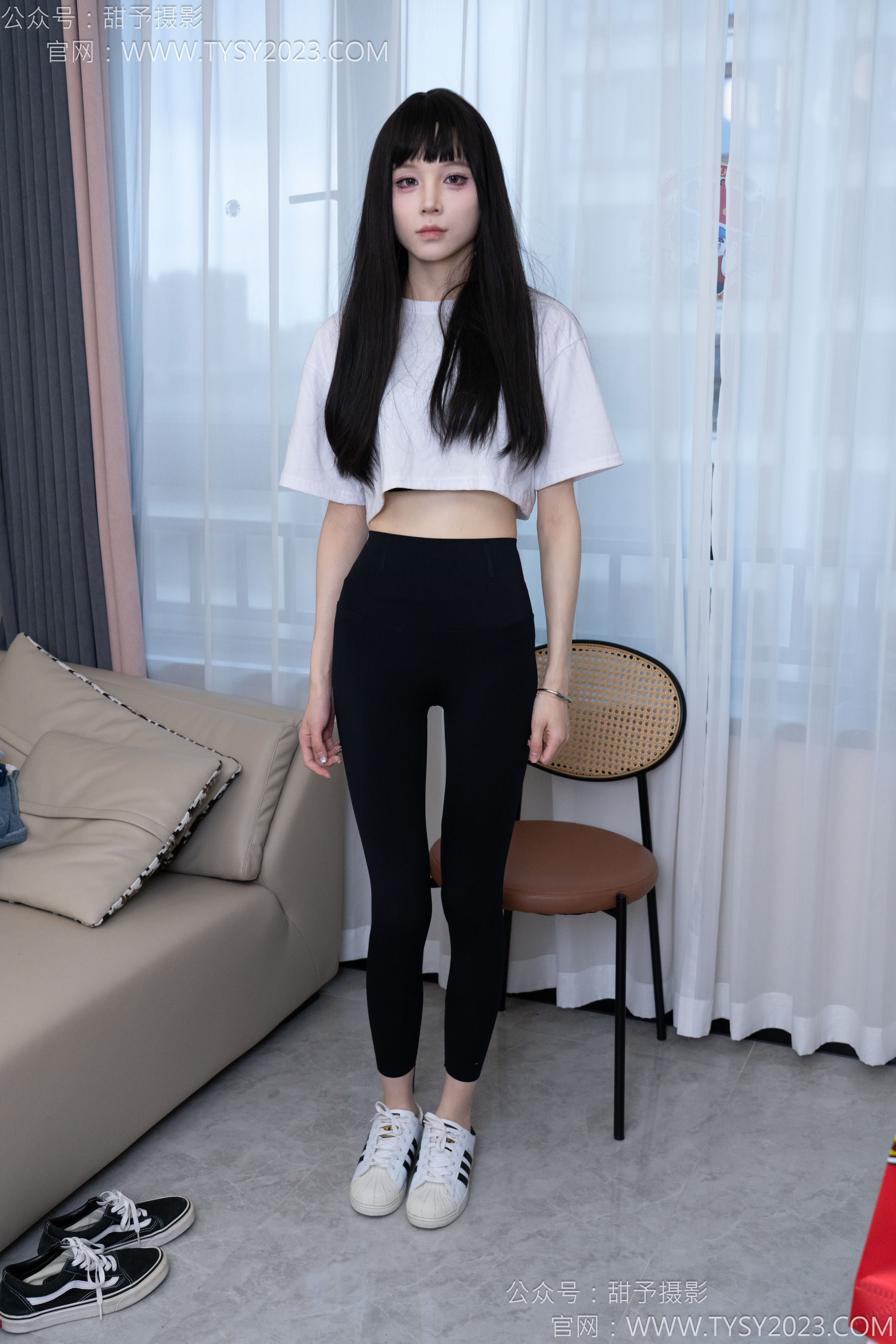 甜予摄影 No.179 珞珞 - 高跟鞋、板鞋、人字拖、白棉袜/(129P)