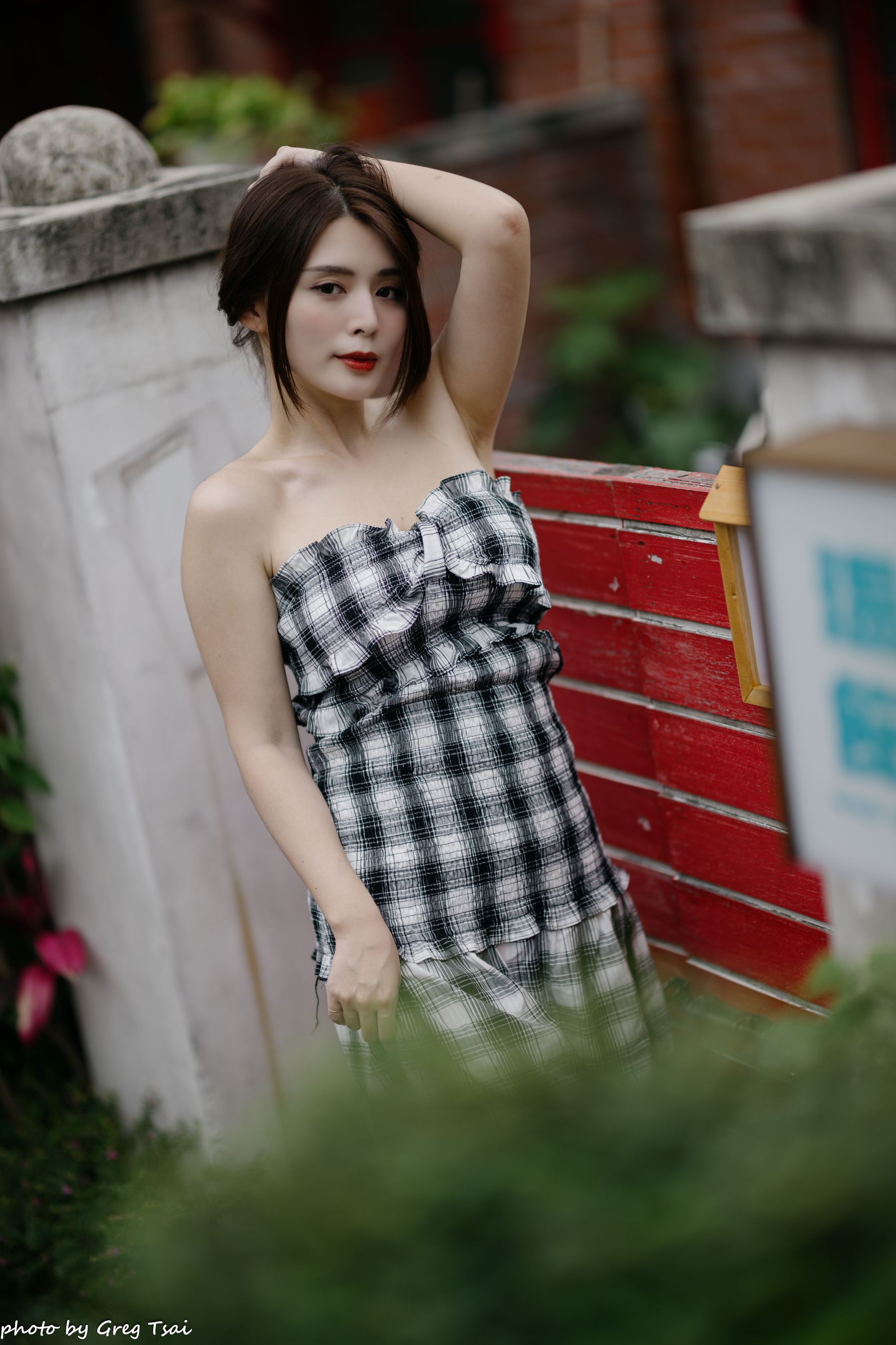 筱筱 - 桃园 格子裙/(119P)