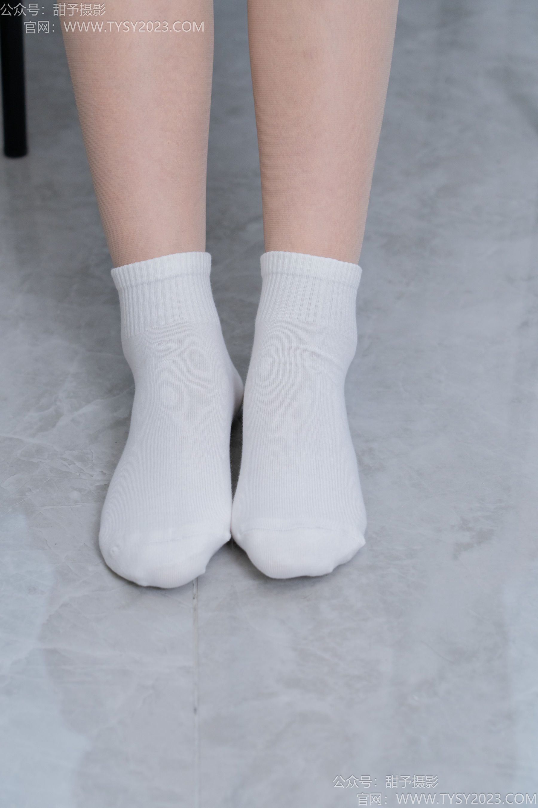 甜予摄影 No.191 贝壳 - 皮鞋、白棉袜、薄肉丝/(135P)