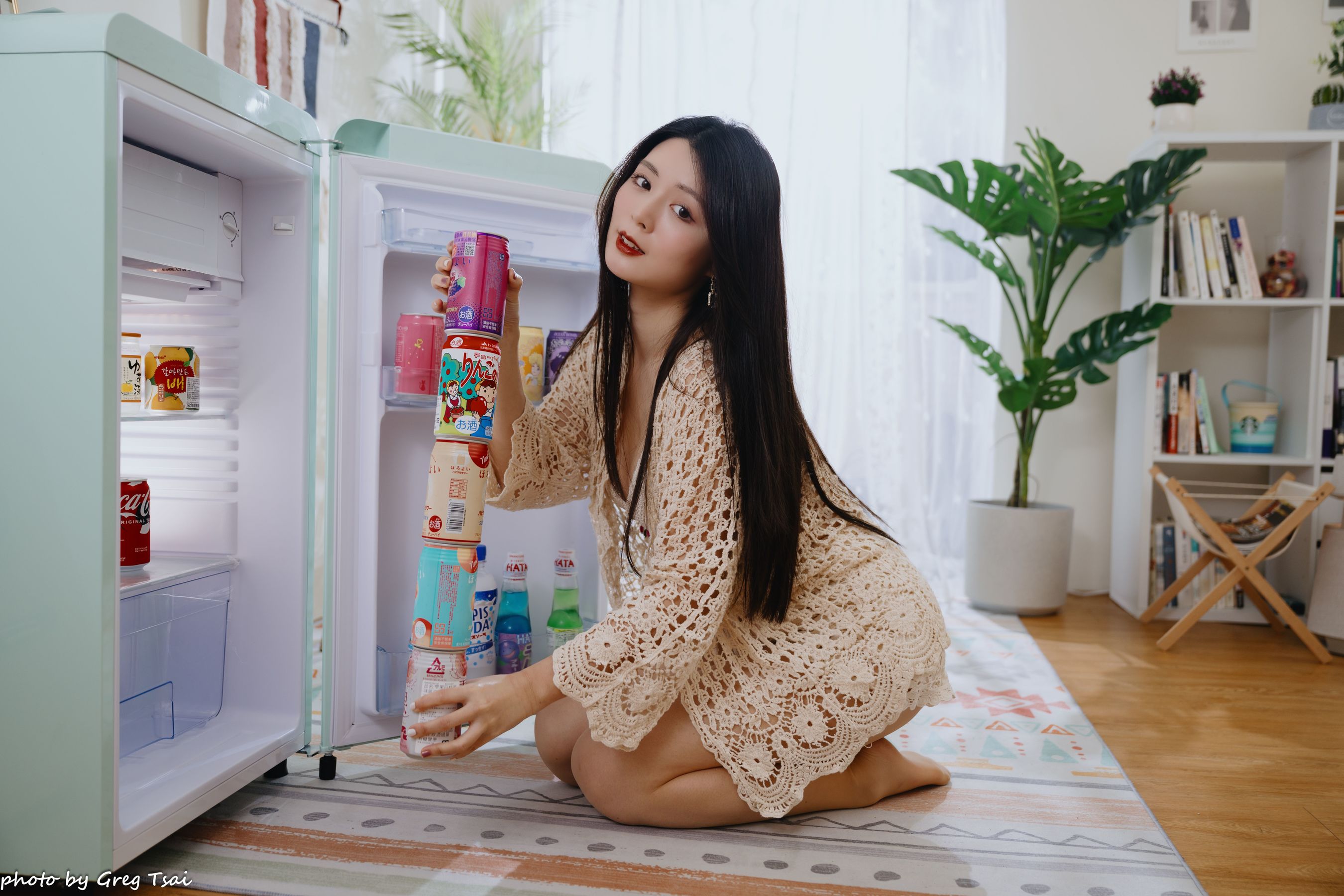 筱筱 - 休闲居家棚拍/(100P)