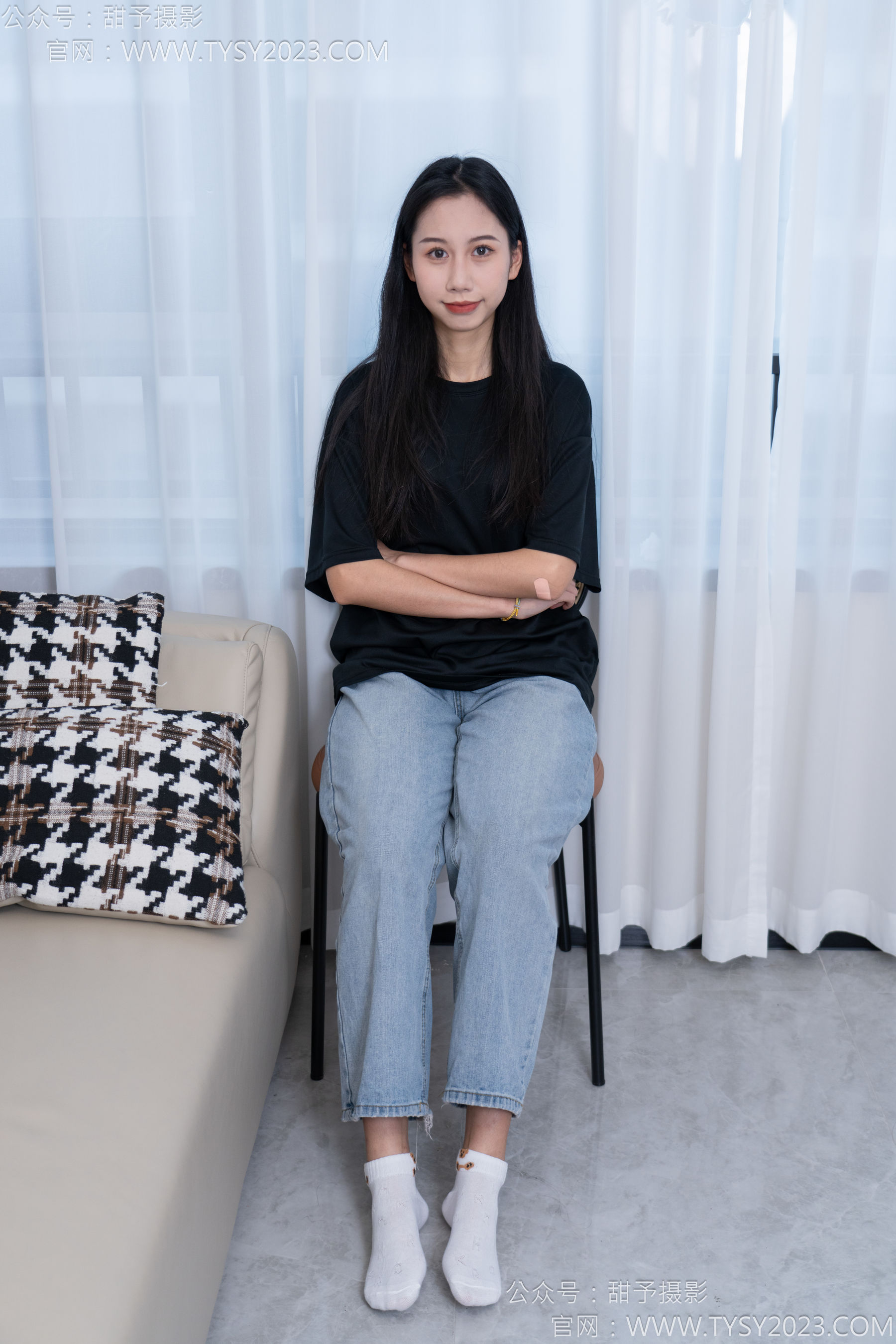 甜予摄影 No.163 娃娃 - 板鞋、白棉袜、裸足/(130P)