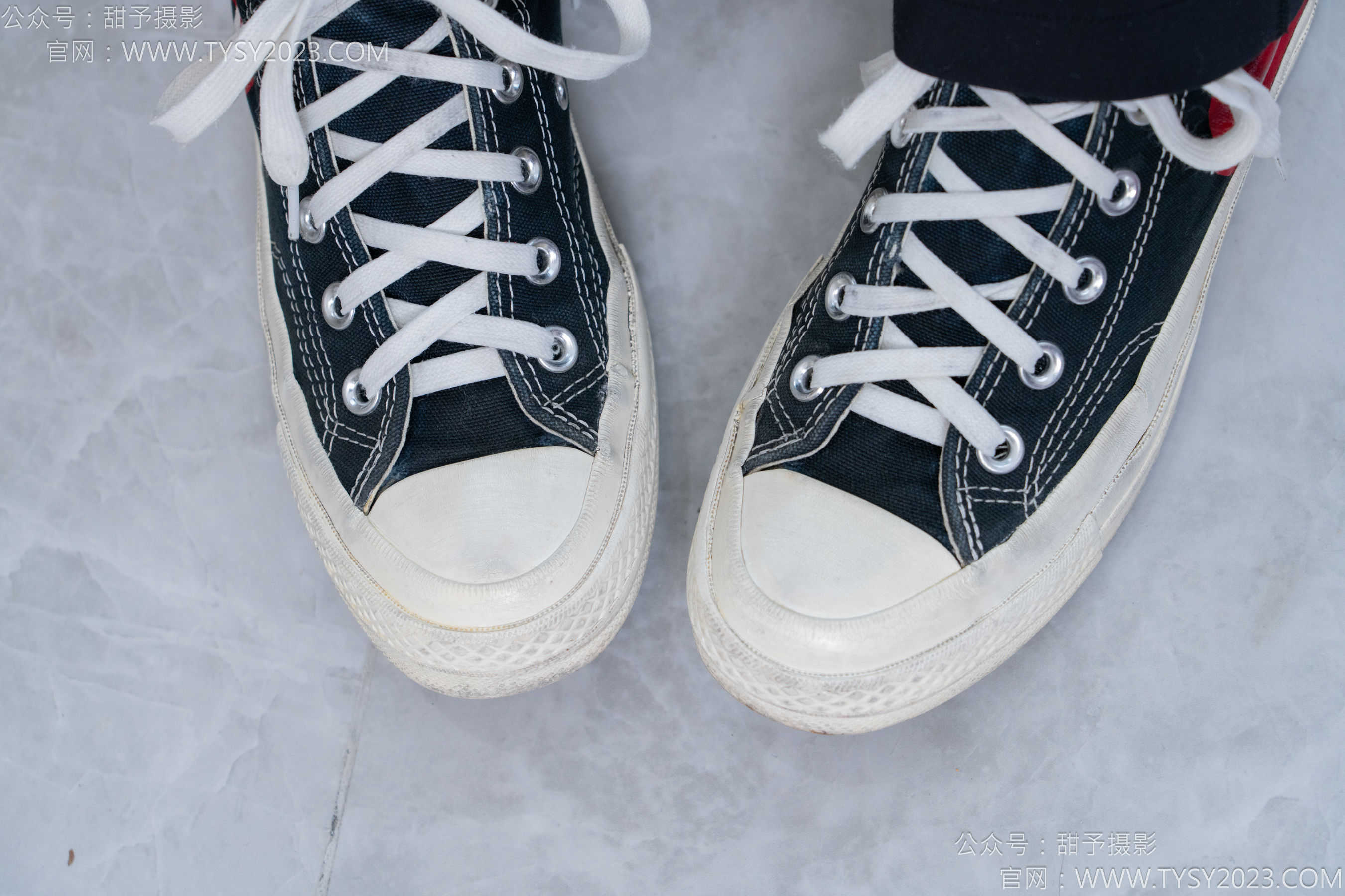 甜予摄影 No.169 贝壳 - 帆布鞋、白棉袜、裸足/(130P)