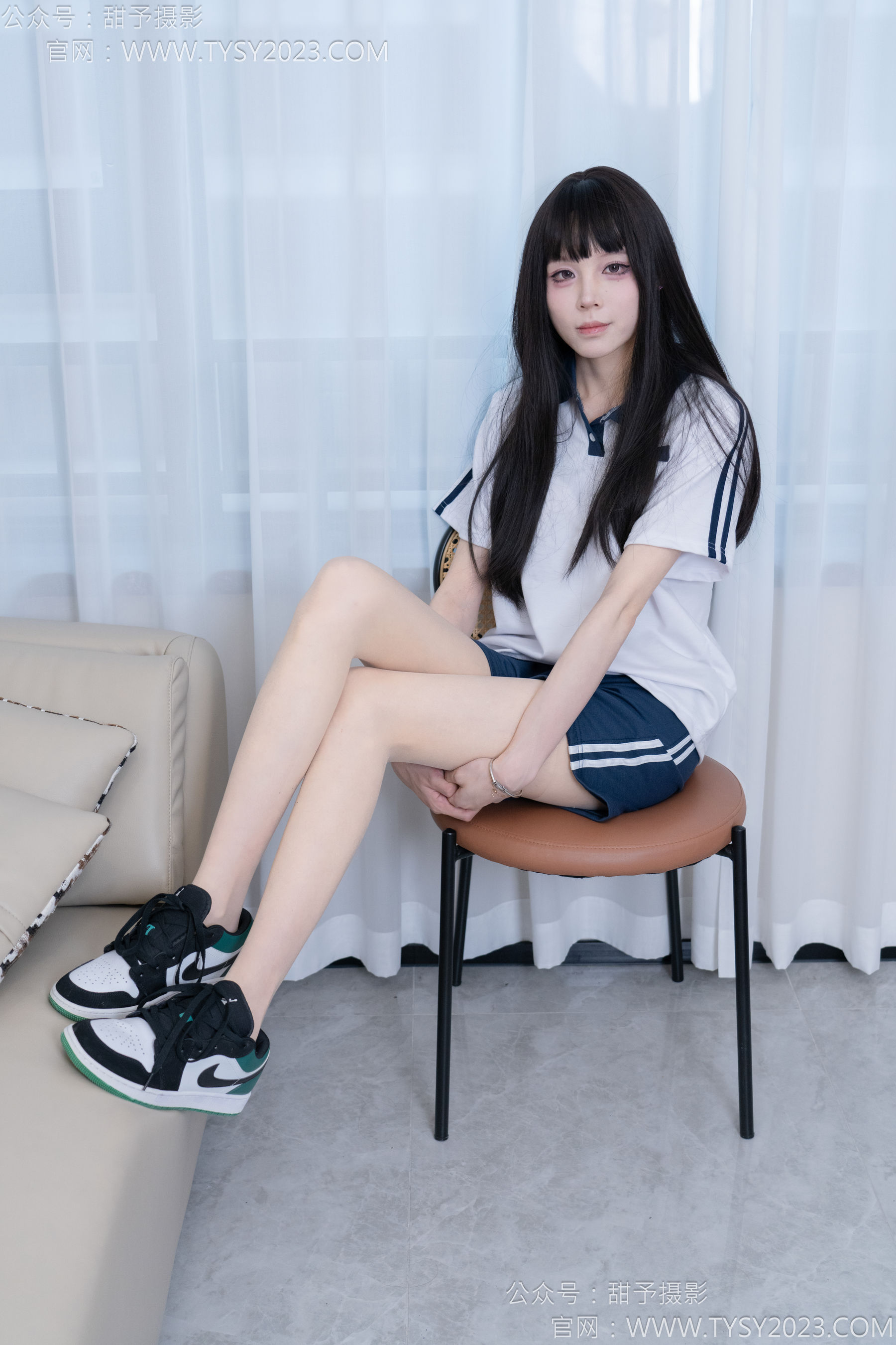 甜予摄影 No.176 珞珞 - 板鞋、薄肉丝/(134P)